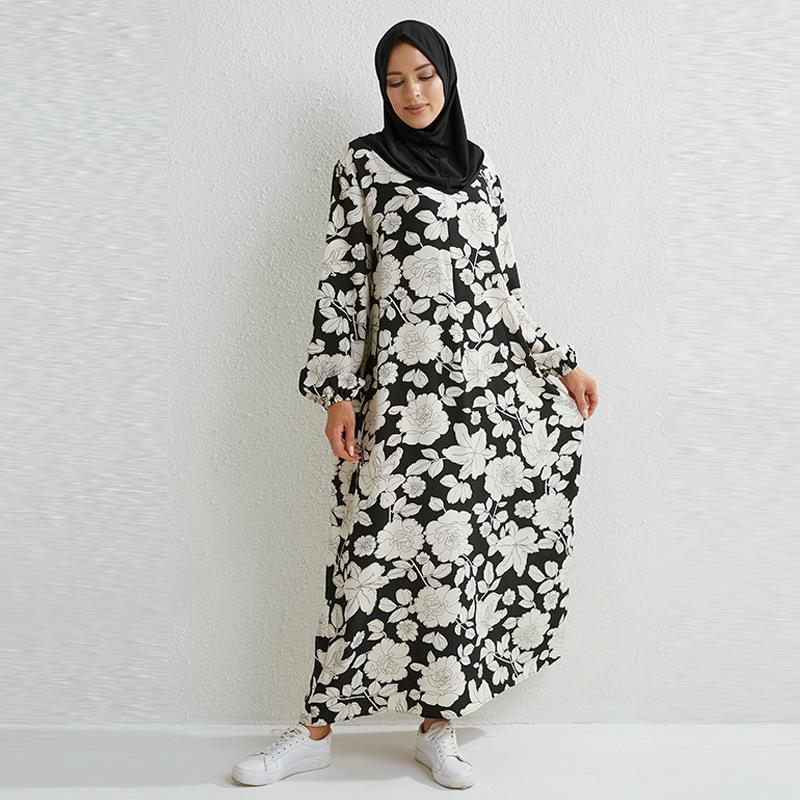 Robe longue d'été avec zip et poche