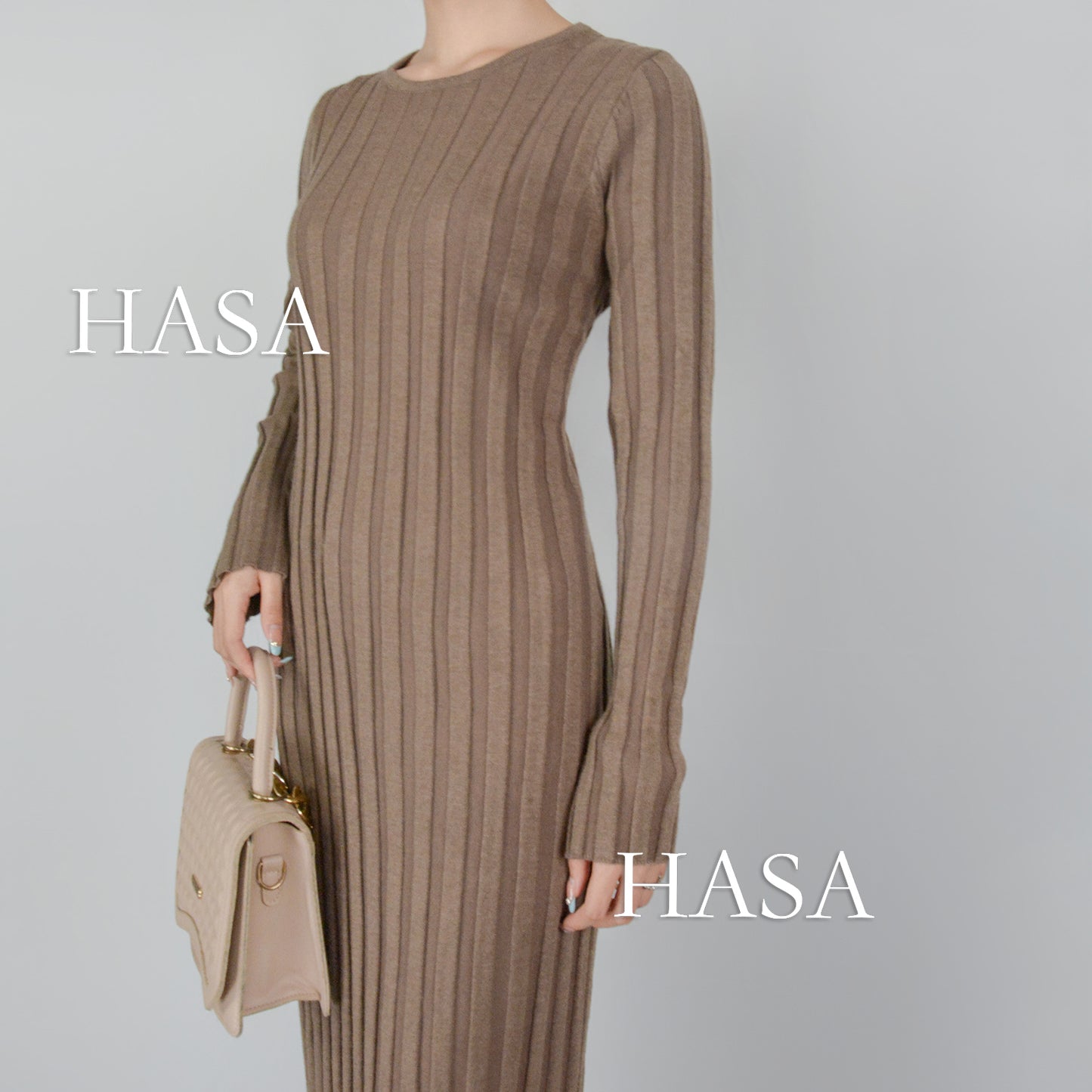 HS0112 Knitted long dress warm for autumn and winter