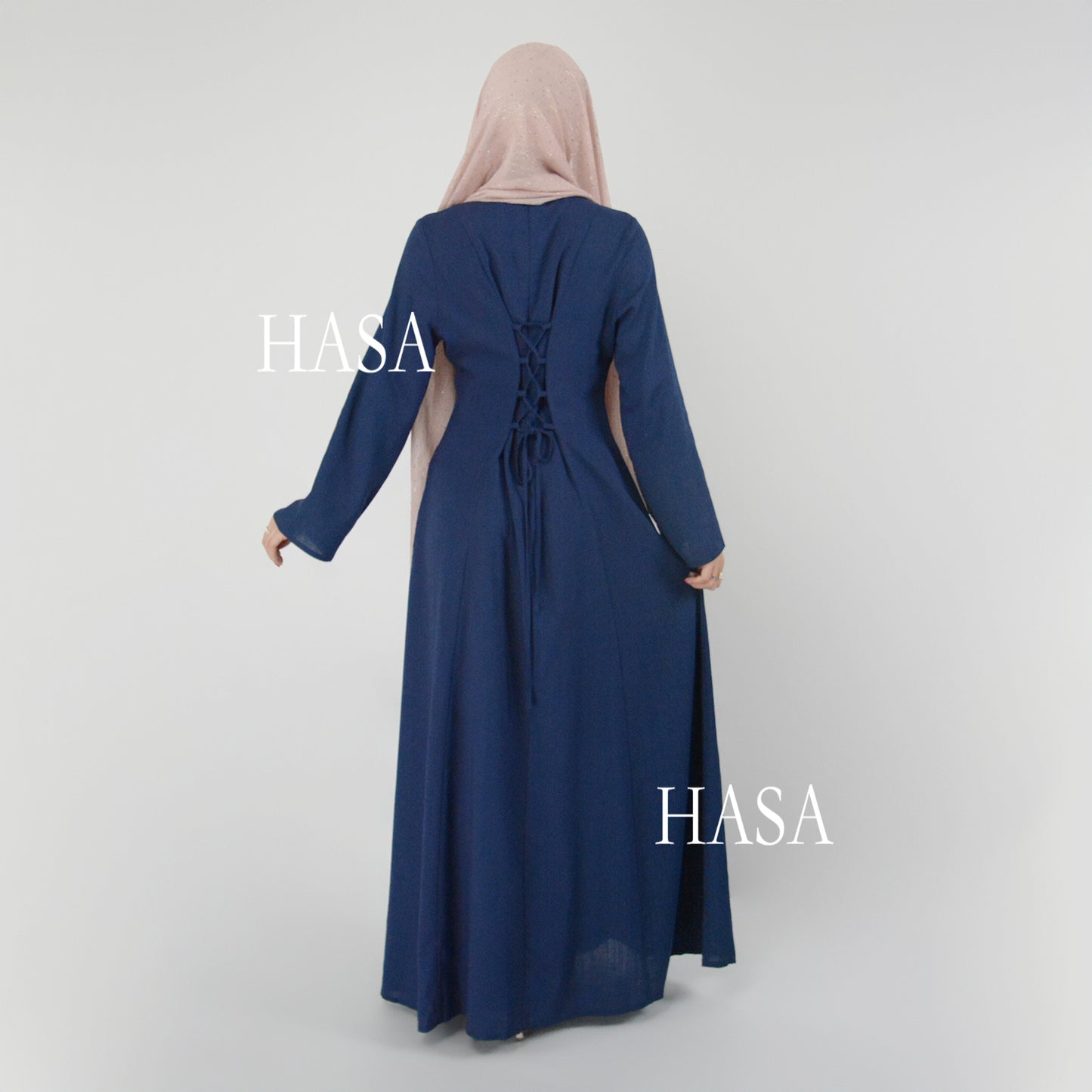 تنورة طويلة أنيقة من HASA HS5866 برباط خصر وتصميم واسع متأرجح