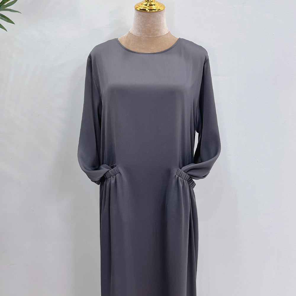 HASASERIES HS0709 Solid Large Robe Dress