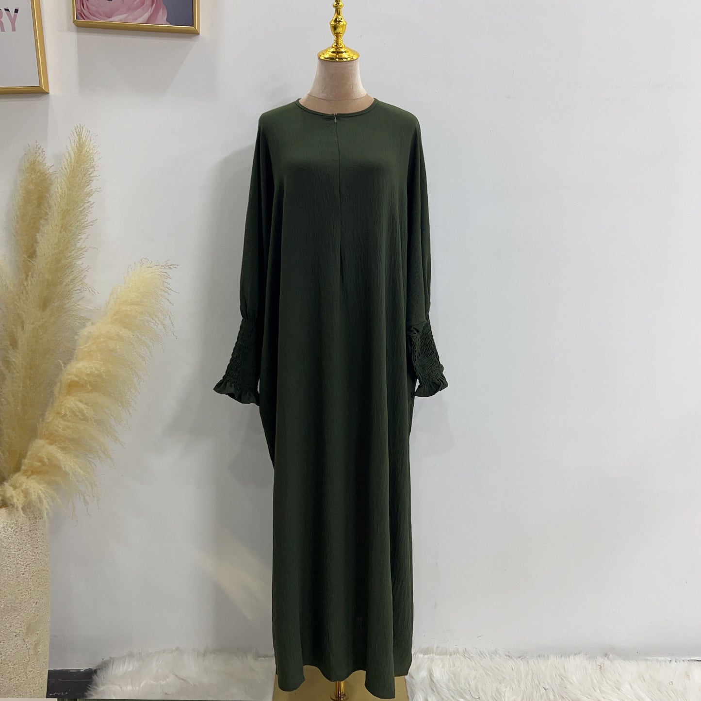 Robe chauve-souris unie HASASERIES HS1003