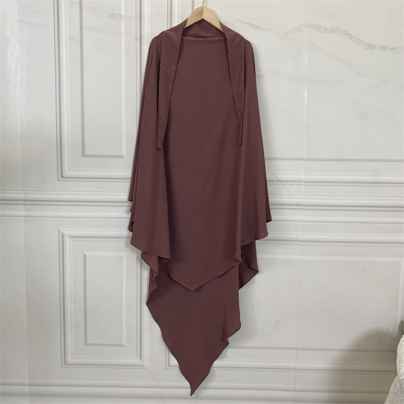 HS0455 Nidha Khimar de couleur unie