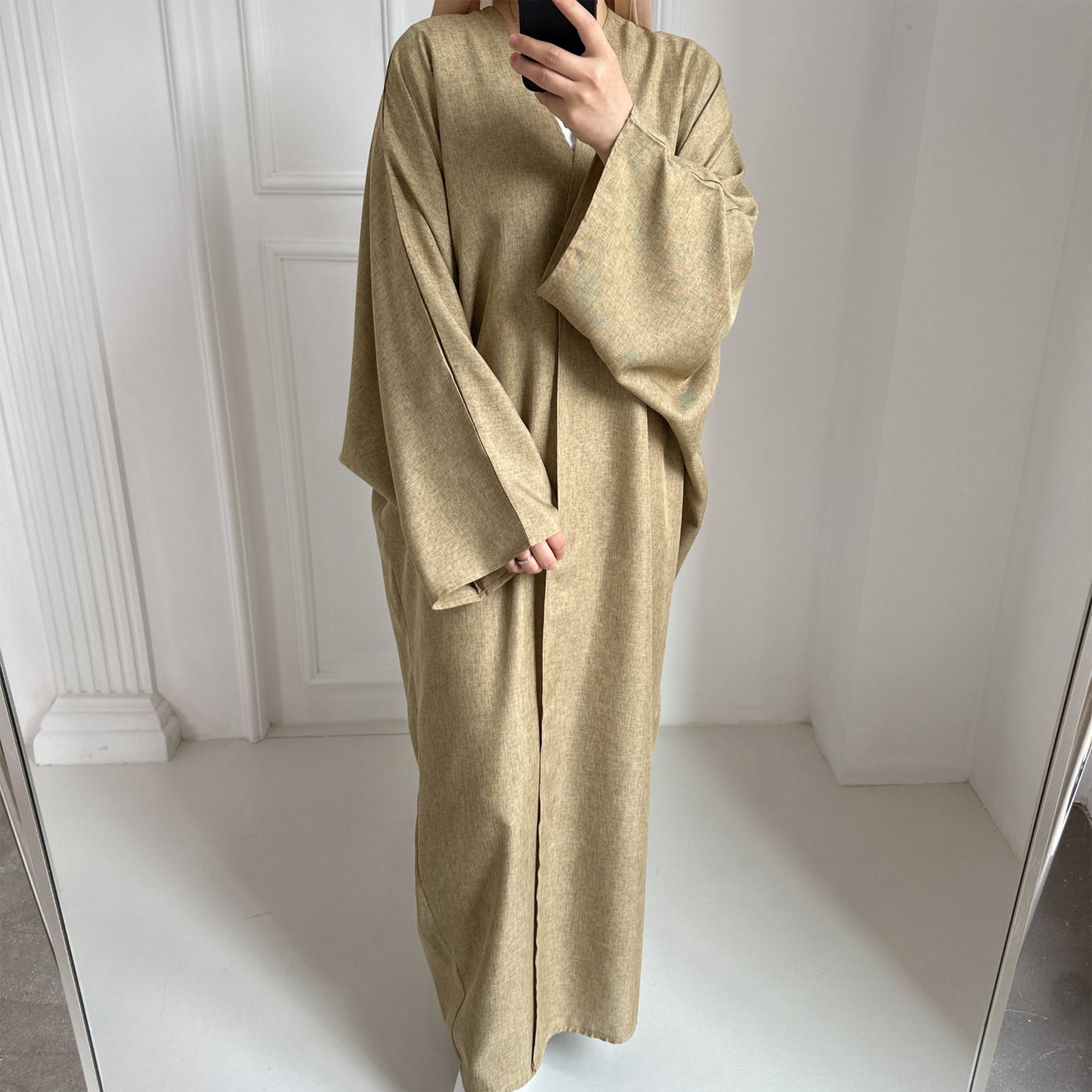 HASASERIES HS0714 Cardigan décontracté de couleur unie grande taille