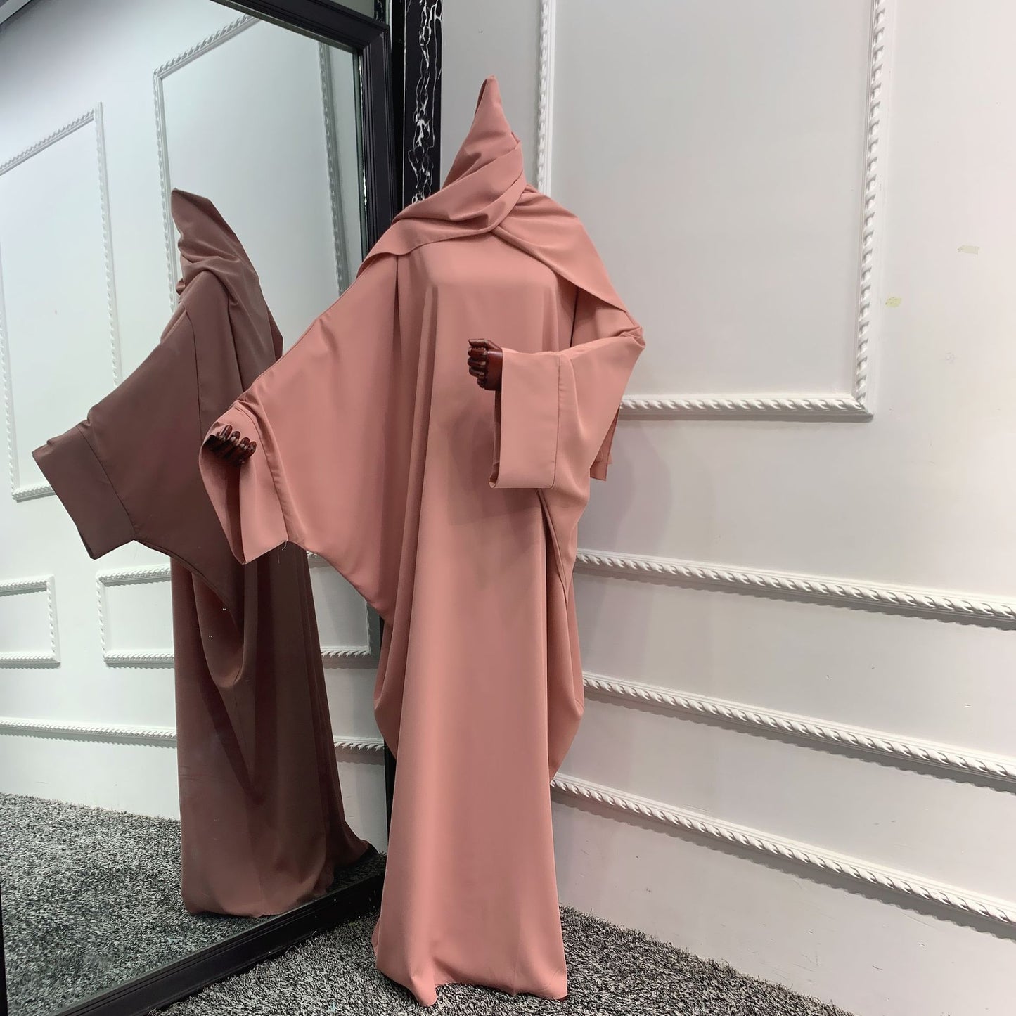 HASASERIES HS0726 Ensemble 2 pièces ROBE Hijab + Abaya