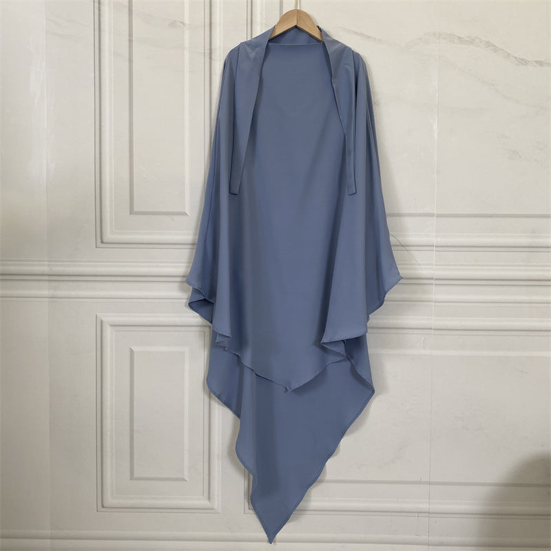 HS0455 Nidha Khimar de couleur unie