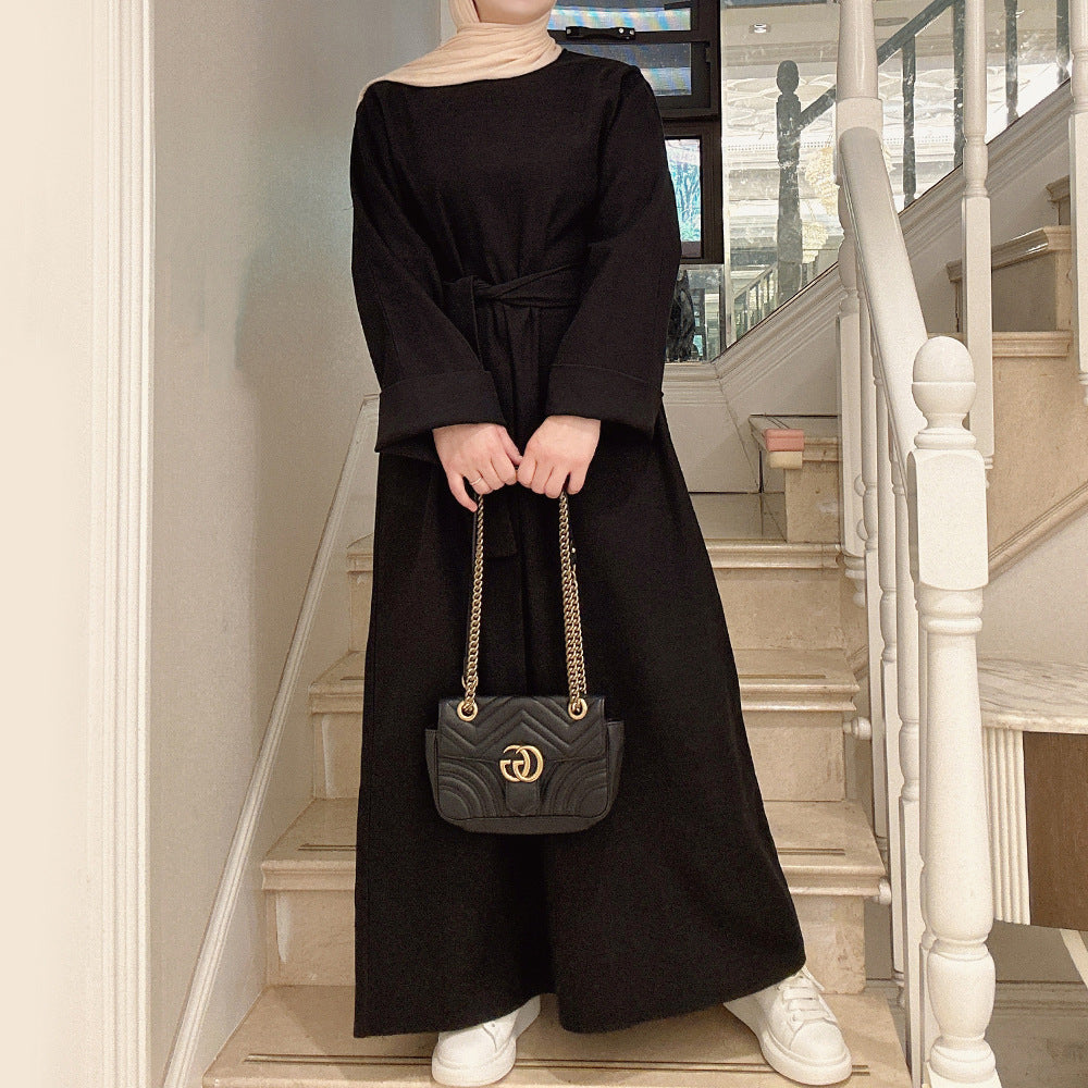 Robe tunique de couleur unie HASASERIES HS1011