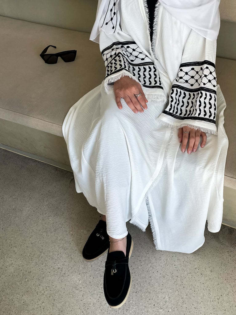 HASA's Series HS1224 Lovely and Elegant Embroidered Fringed Traditional Dress