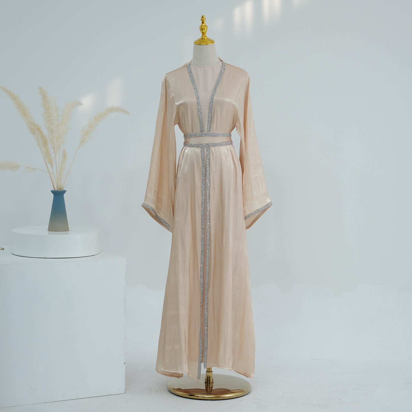 HASASERIES HS1184 Ensemble 2 pièces cardigan + robe intérieure