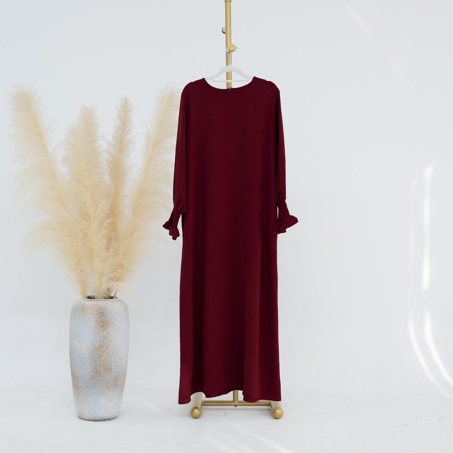 HASASERIES HS0704 Solid Large Women's Dress