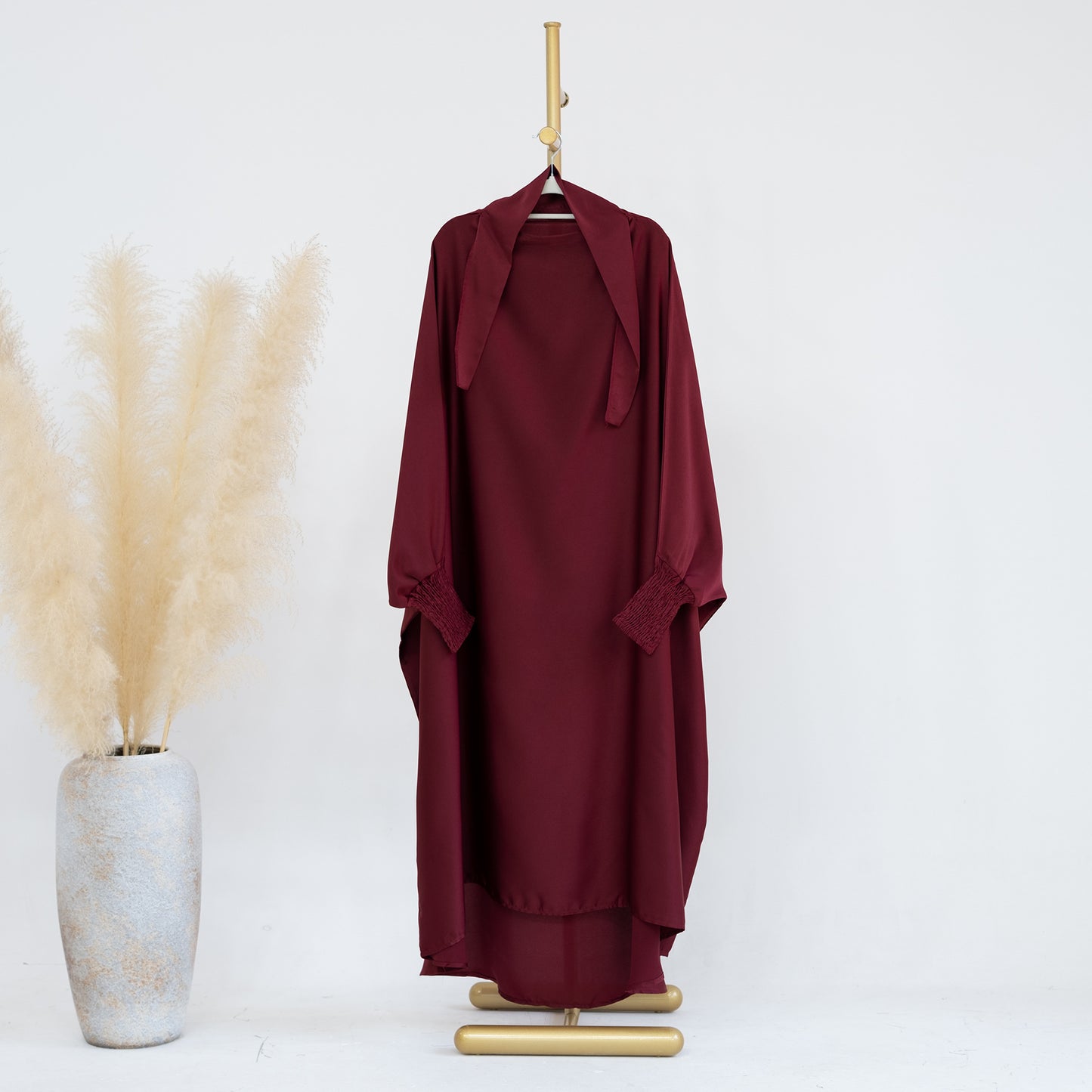 HASASERIES HS0720 Large Swing Solid Color Robe Children's Dress