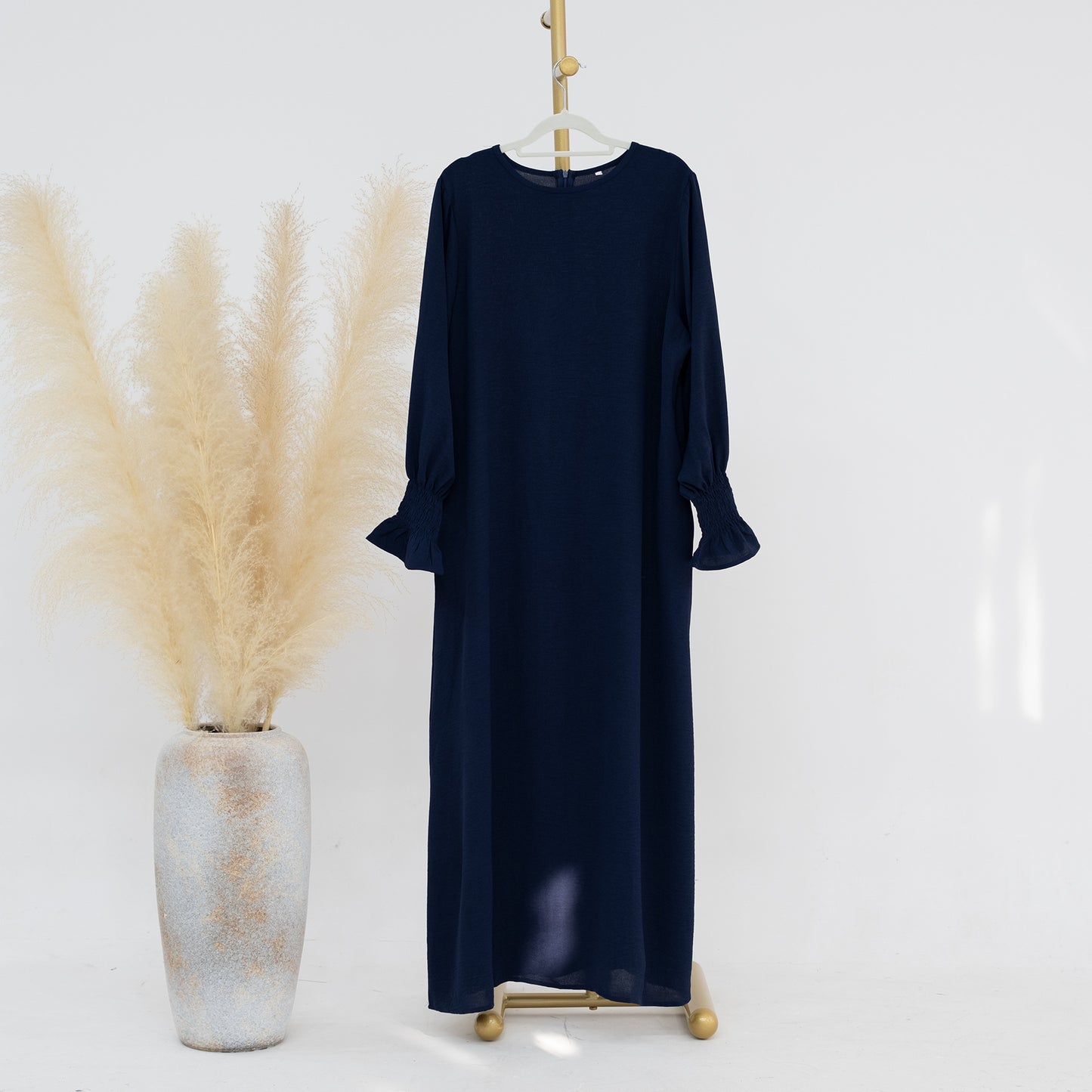 HASASERIES HS0704 Solid Large Women's Dress