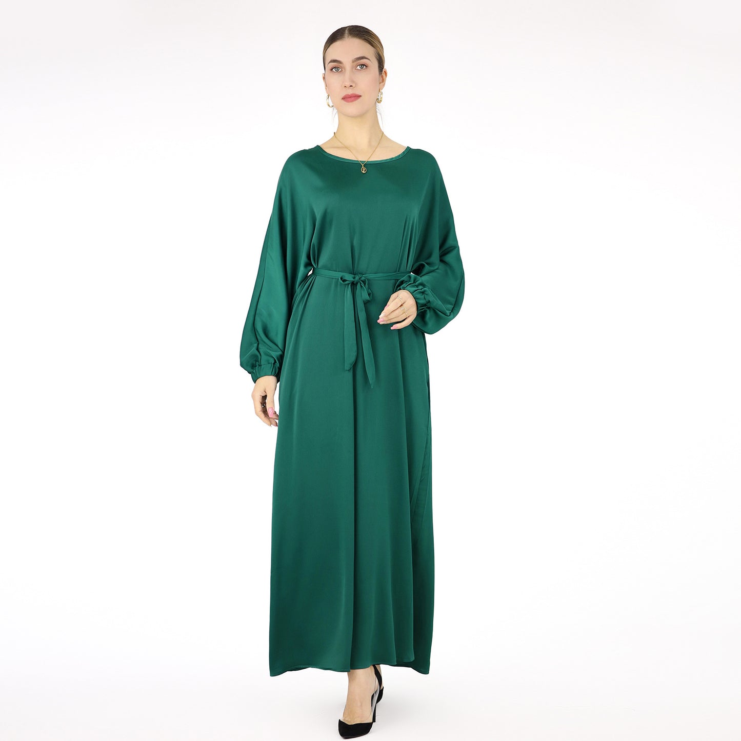HASASERIES HS0712 Solid Large Multi Color Robe Dress