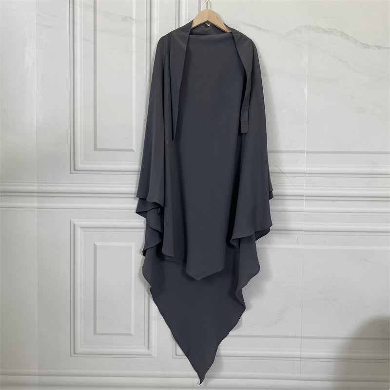 HS0455 Nidha Khimar de couleur unie