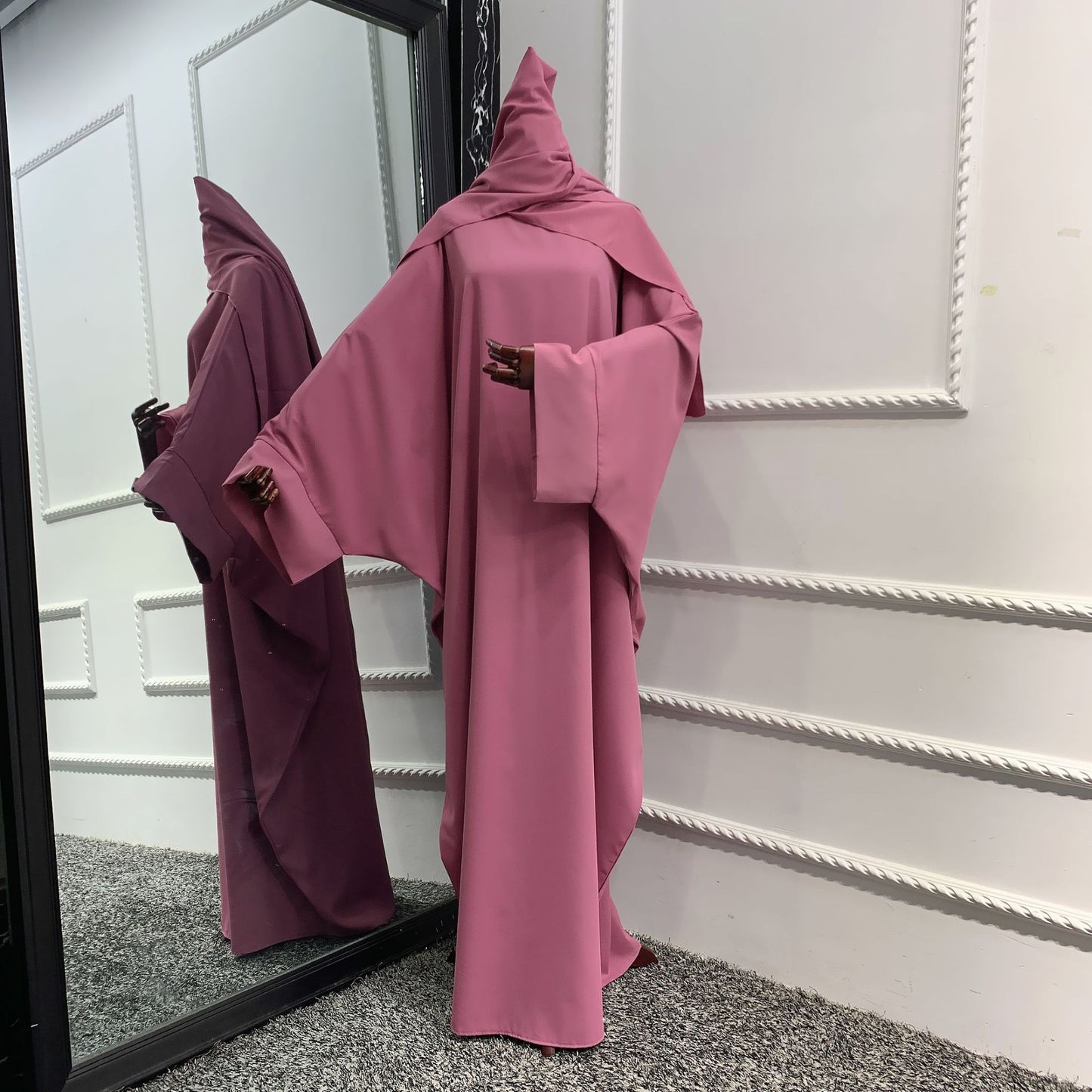 HASASERIES HS0726 Ensemble 2 pièces ROBE Hijab + Abaya