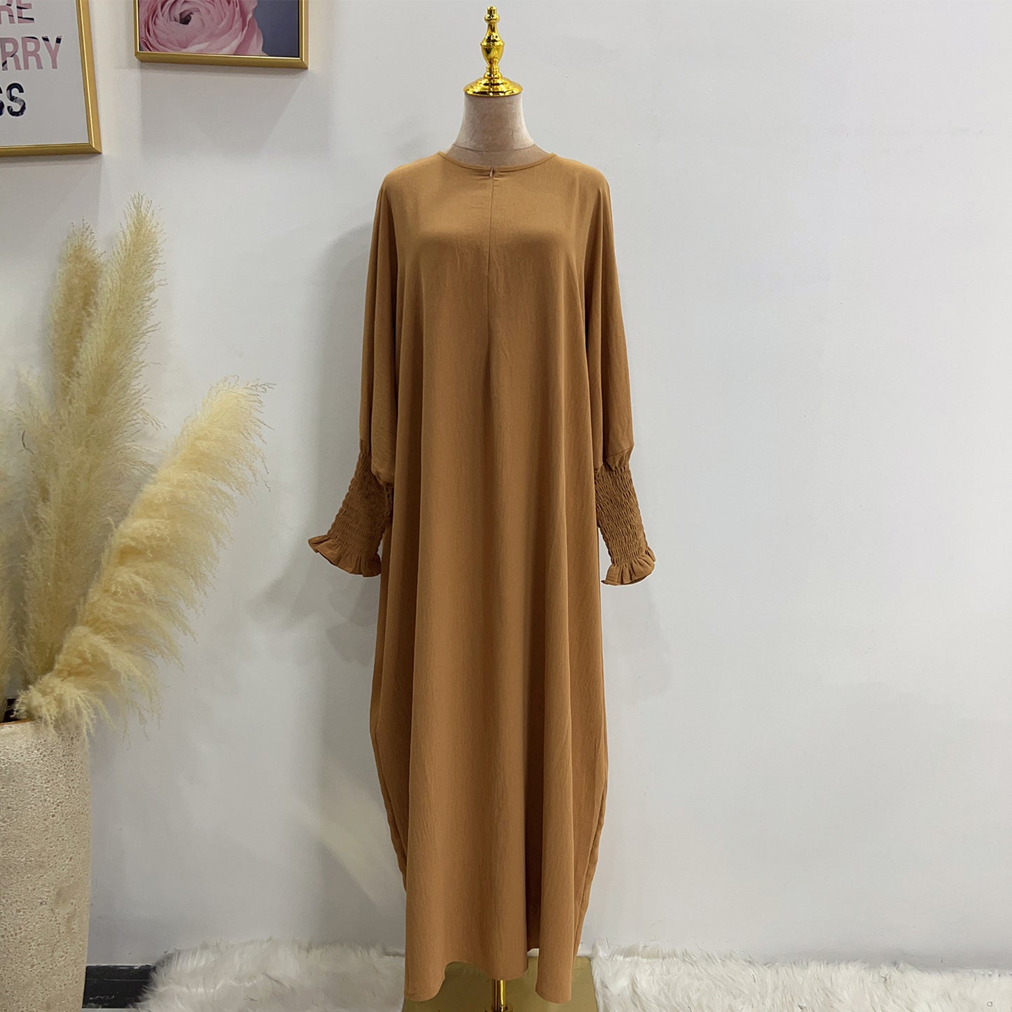 Robe chauve-souris unie HASASERIES HS1003