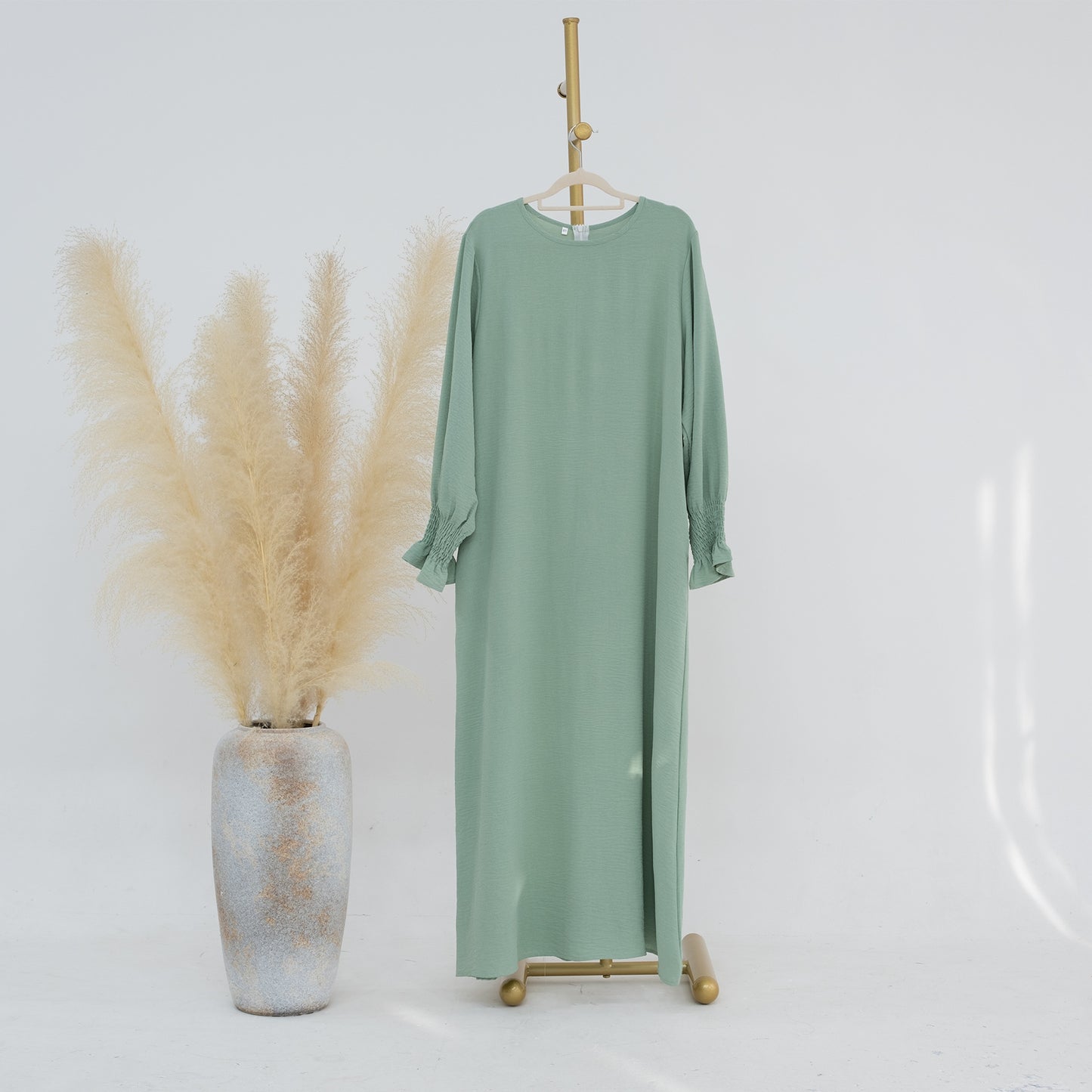 HASASERIES HS0704 Solid Large Women's Dress