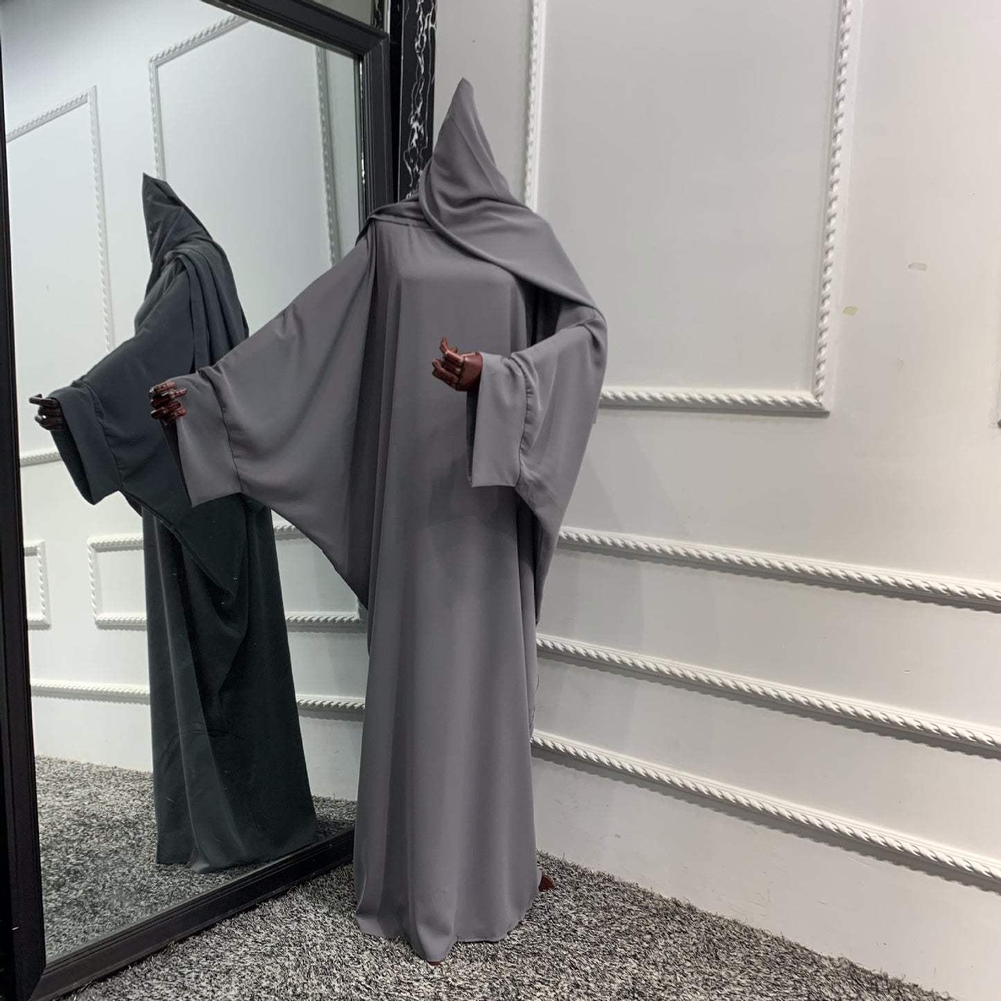 HASASERIES HS0726 Ensemble 2 pièces ROBE Hijab + Abaya