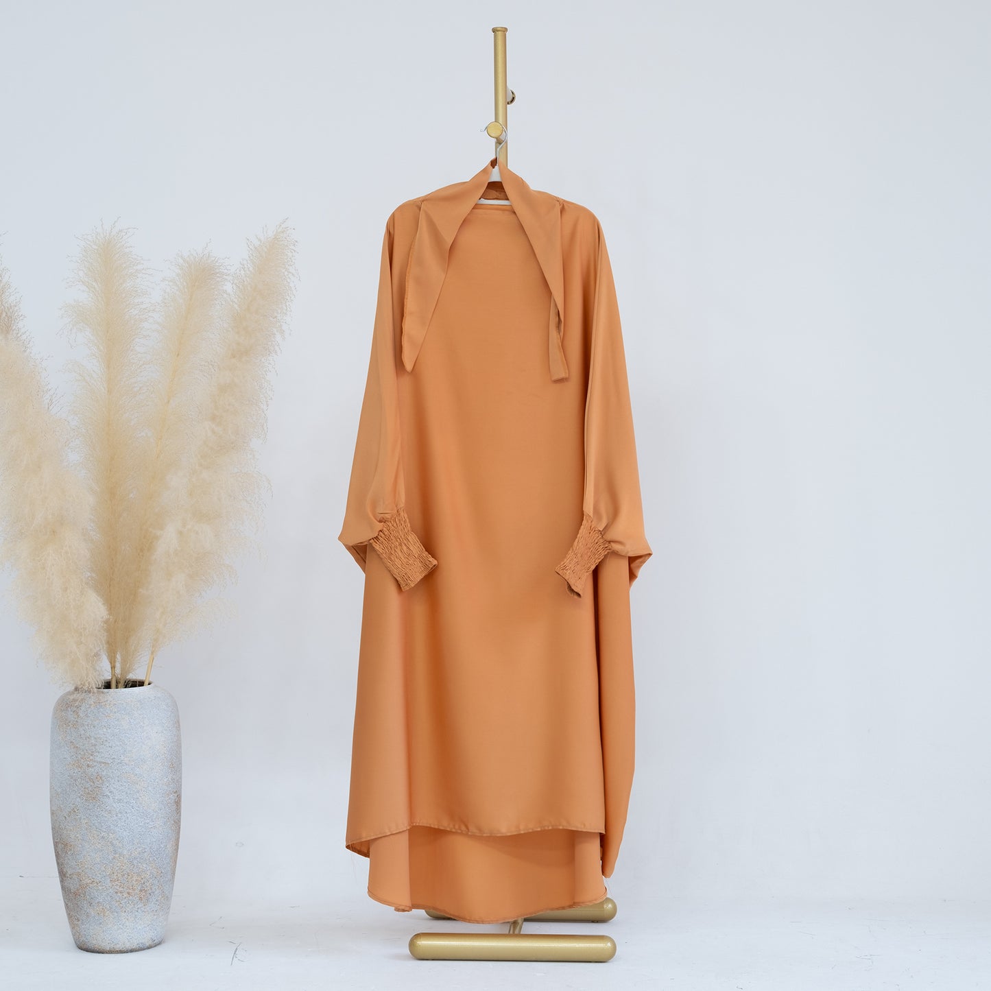 HASASERIES HS0720 Large Swing Solid Color Robe Children's Dress