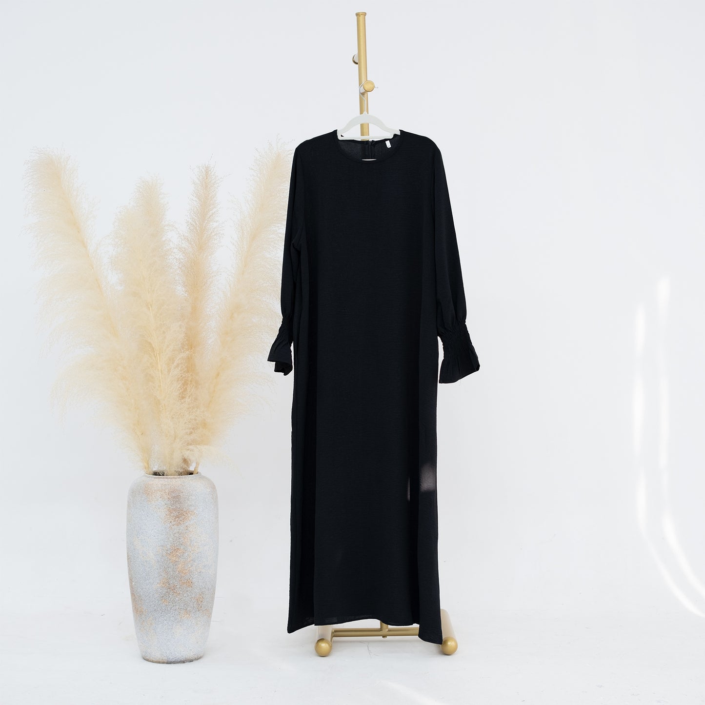 HASASERIES HS0704 Solid Large Women's Dress