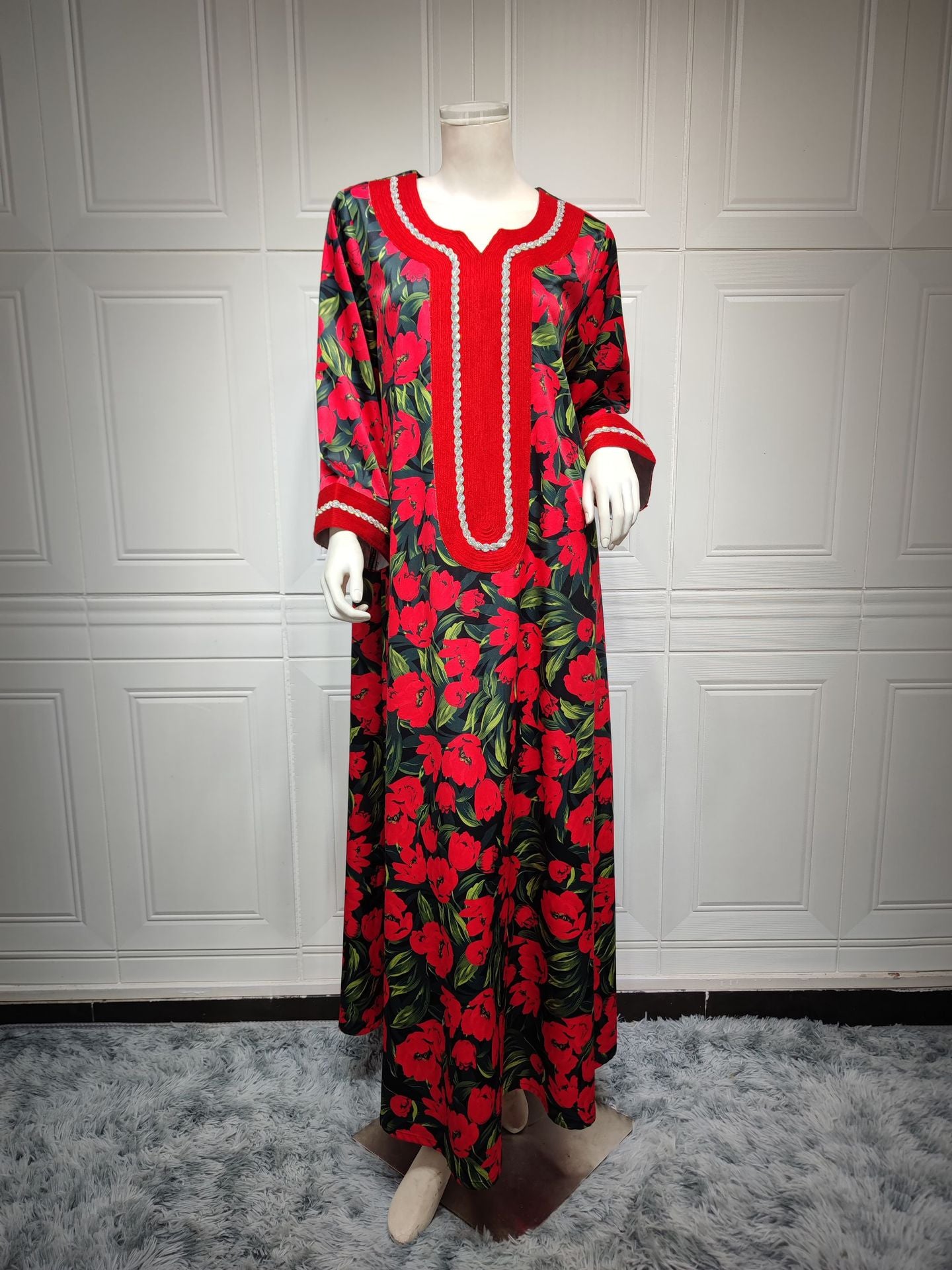 HASASERIES HS1072 Fashion New Product Hot Diamond Printed Dress