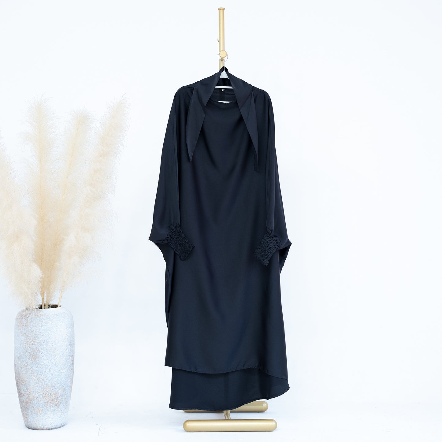 HASASERIES HS0720 Large Swing Solid Color Robe Children's Dress