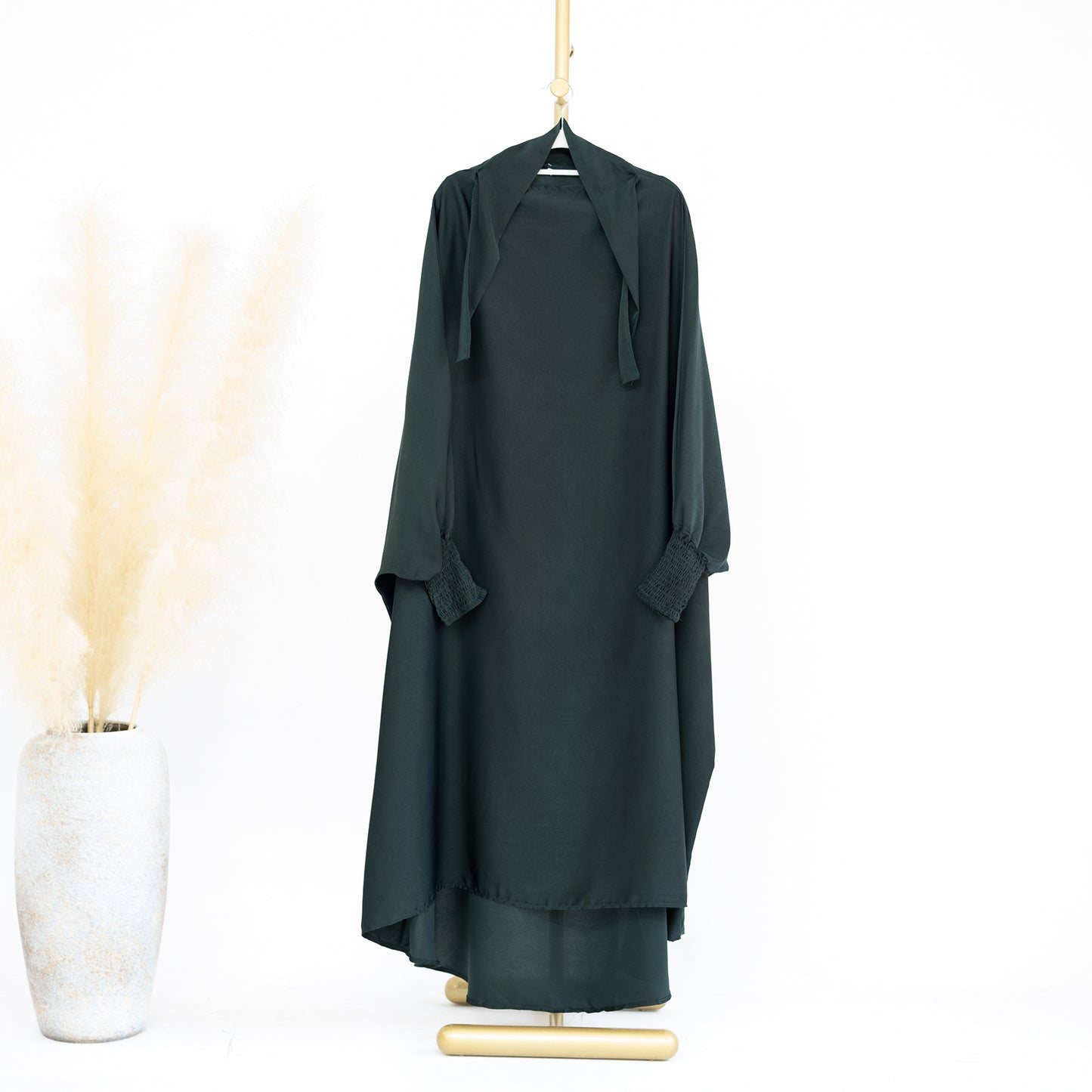 HASASERIES HS0720 Large Swing Solid Color Robe Children's Dress