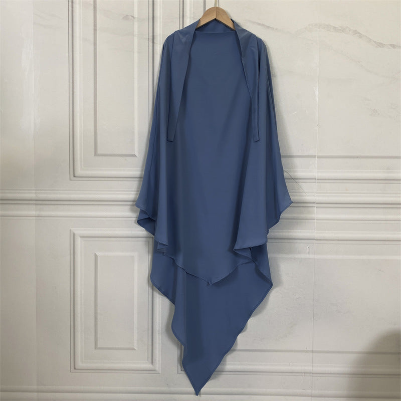 HS0455 Nidha Khimar de couleur unie