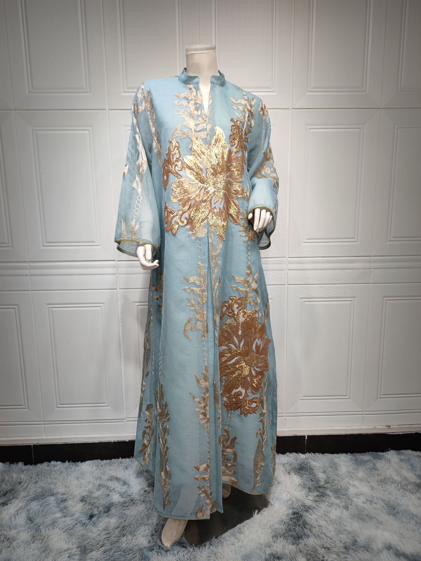 HASASERIES HS0444 Embroidered Muslim Robe