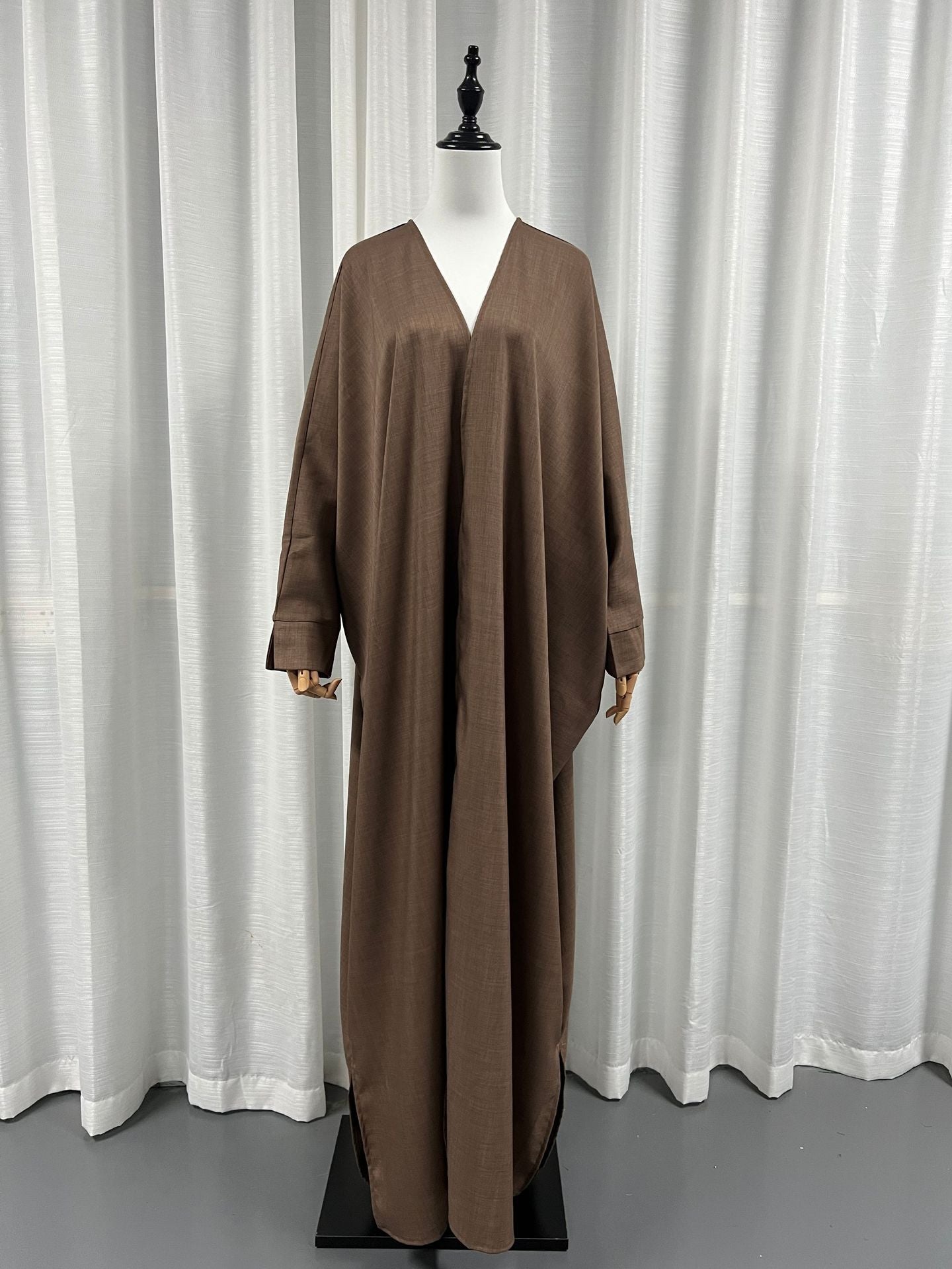 HASASERIES HS1023 Cardigan Abaya Robe