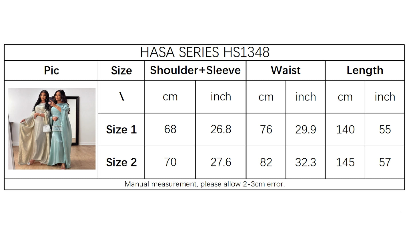 HS1348 Elegant Kaftan in Gold Cotton – 20 Vibrant Colors Available
