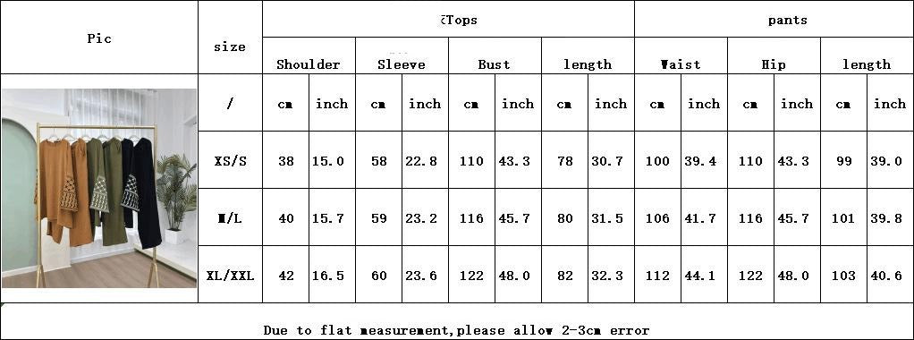 HS4836 A Two-piece Set Consisting of A Simple Embroidered Top and Loose Wide-leg Pants.