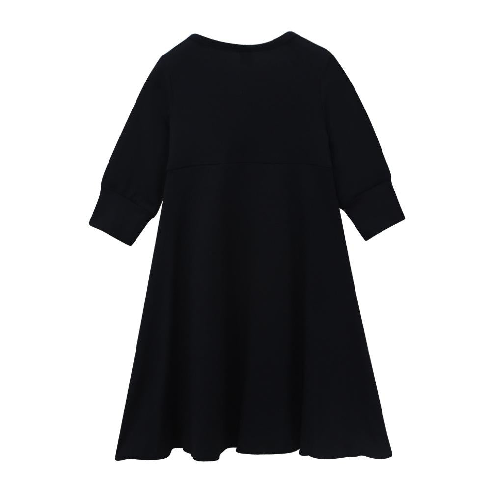 HASASERIES HS1194 Ensemble 2 pièces, Abaya pour enfant avec khimar à deux couches