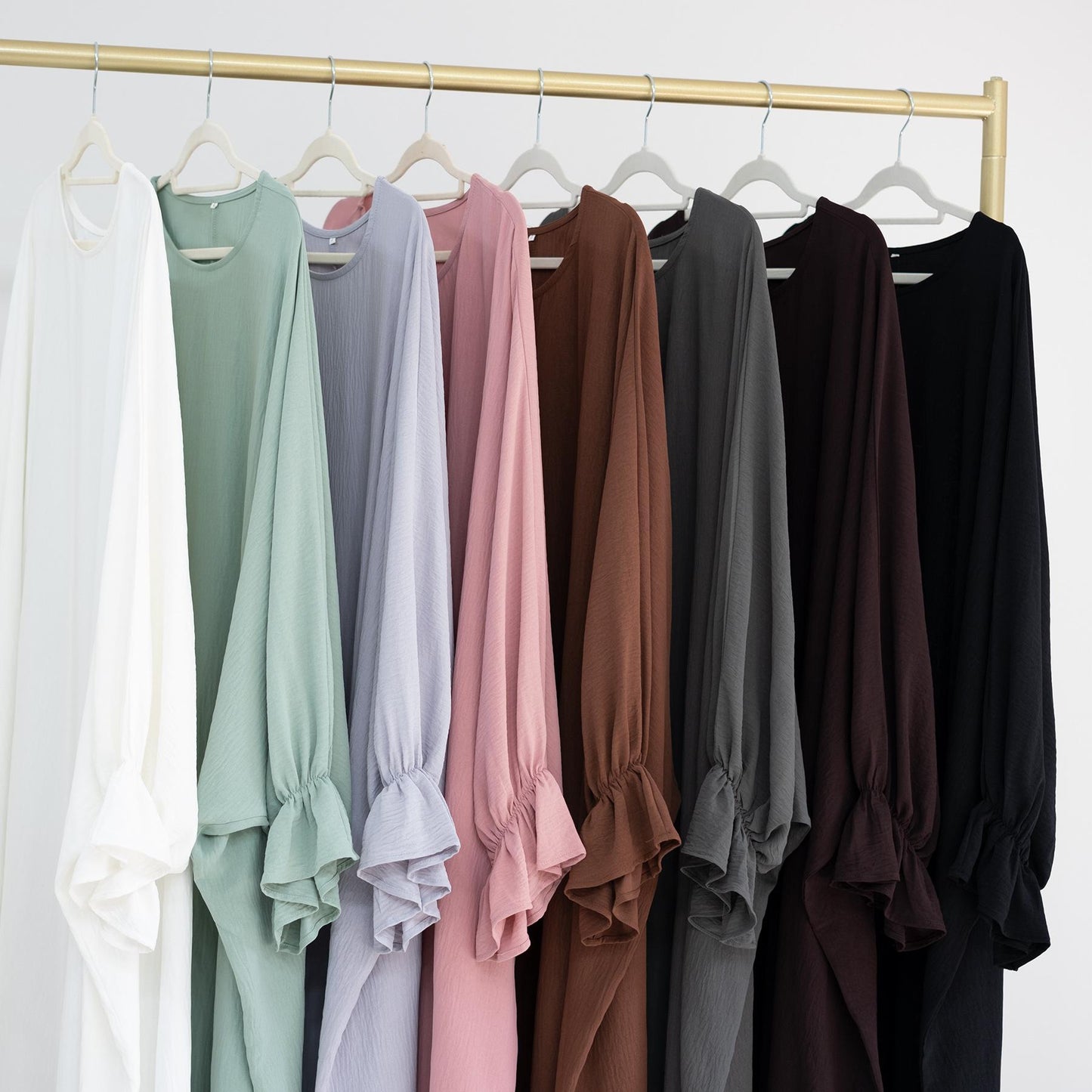 HASASERIES HS1043 2pcs Set Abaya with One Layer Khimar