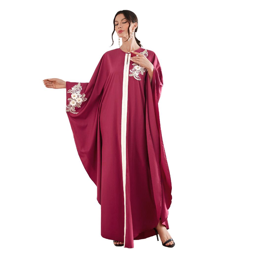 HASASERIES HS1087 New Style Elegant Decal Dress Robe