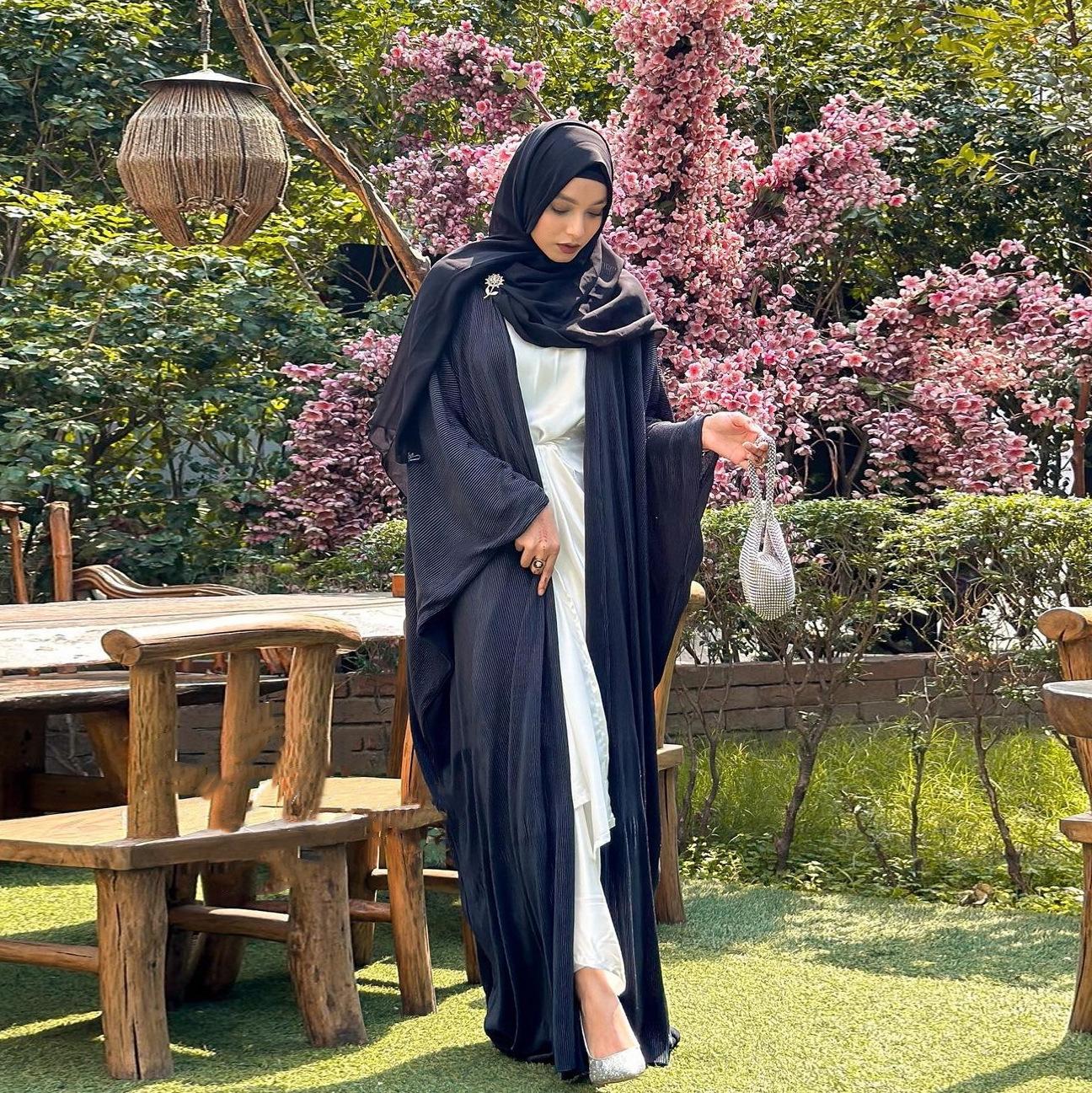 HASASERIES HS1033 Robe Abaya Vêtements d'extérieur