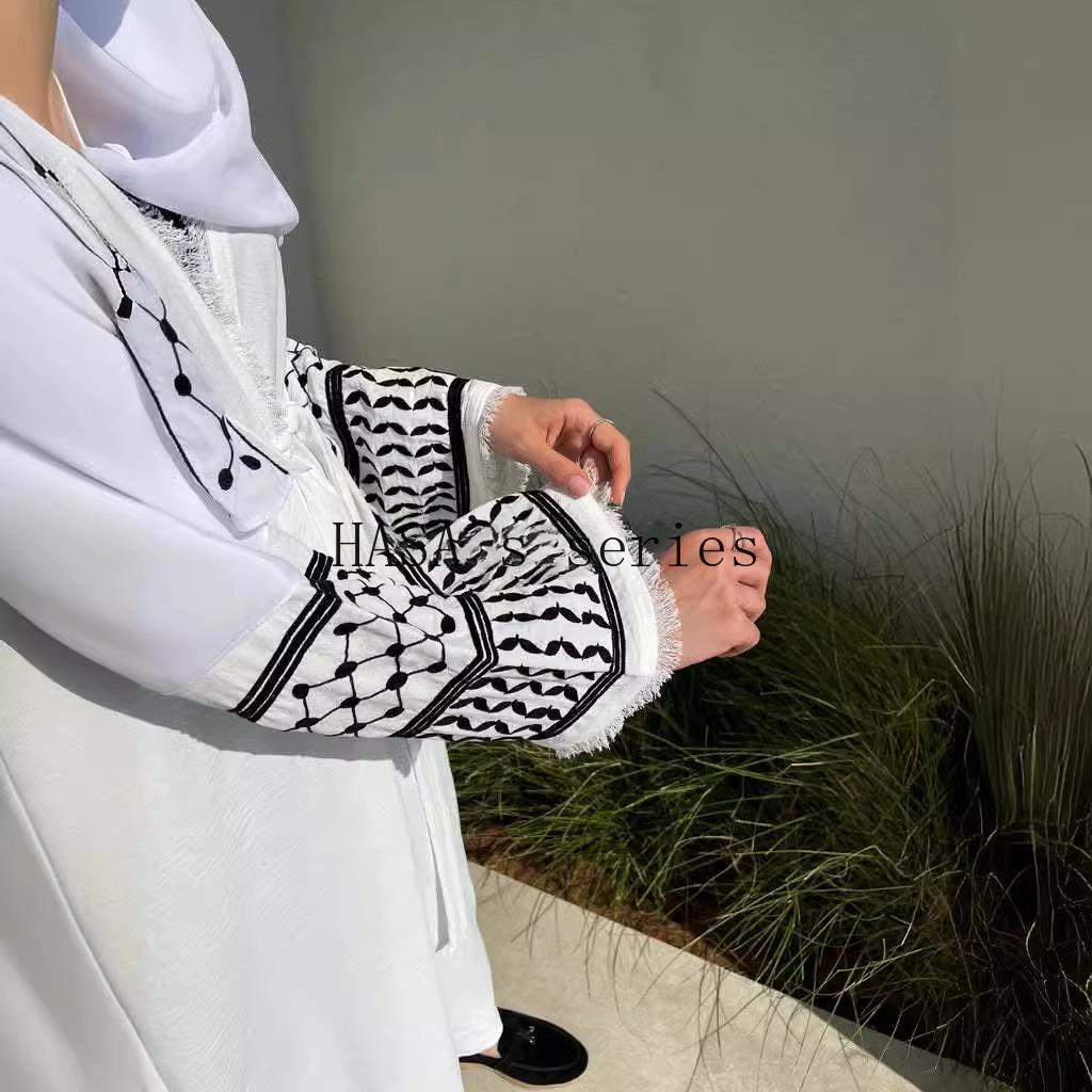 HASA's Series HS1224 Lovely and Elegant Embroidered Fringed Traditional Dress