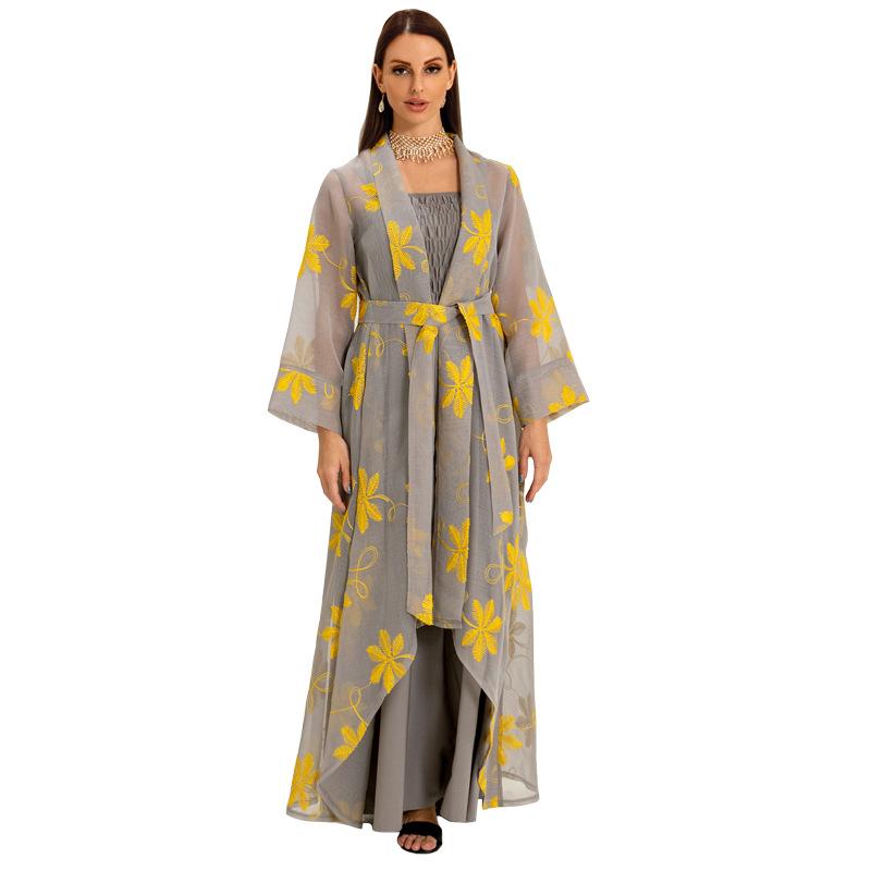 HASASERIES HS1076 2pcs Inner Dress with Cardigan