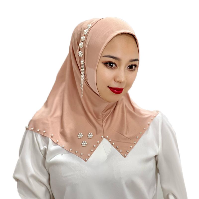 HASASERIES HS1110 Monochrome Beaded Flower Headband