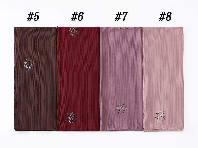 HASASERIES HS1133 Nouveau foulard rayé pour perçage à chaud
