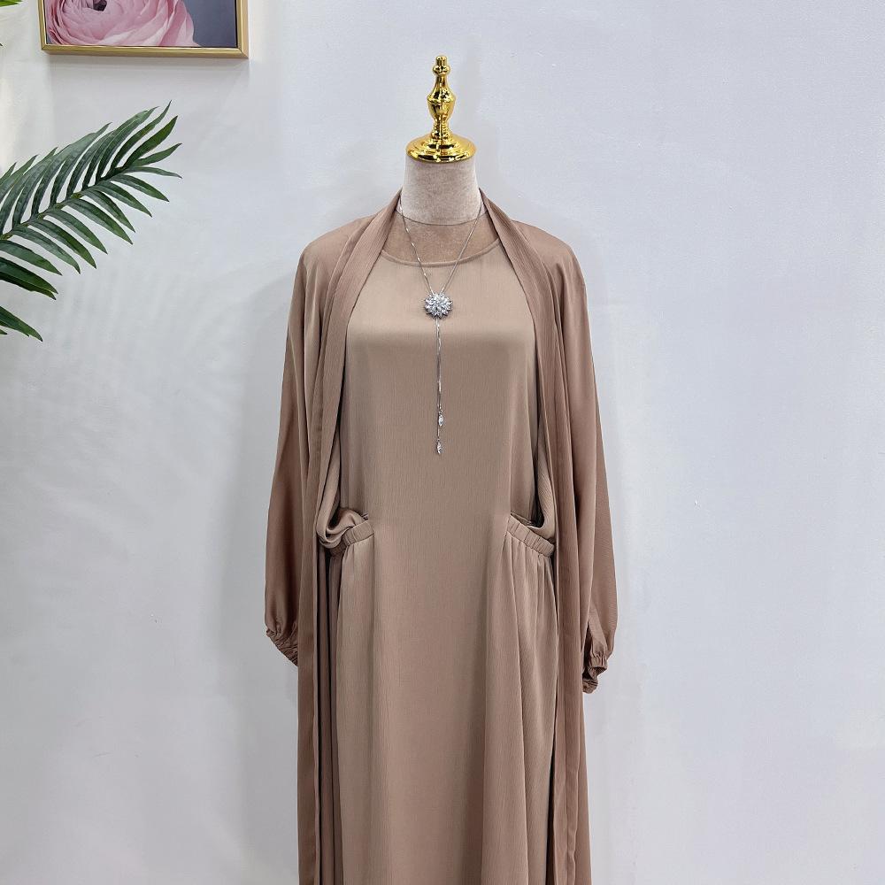 HASASERIES HS0709 Solid Large Robe Dress