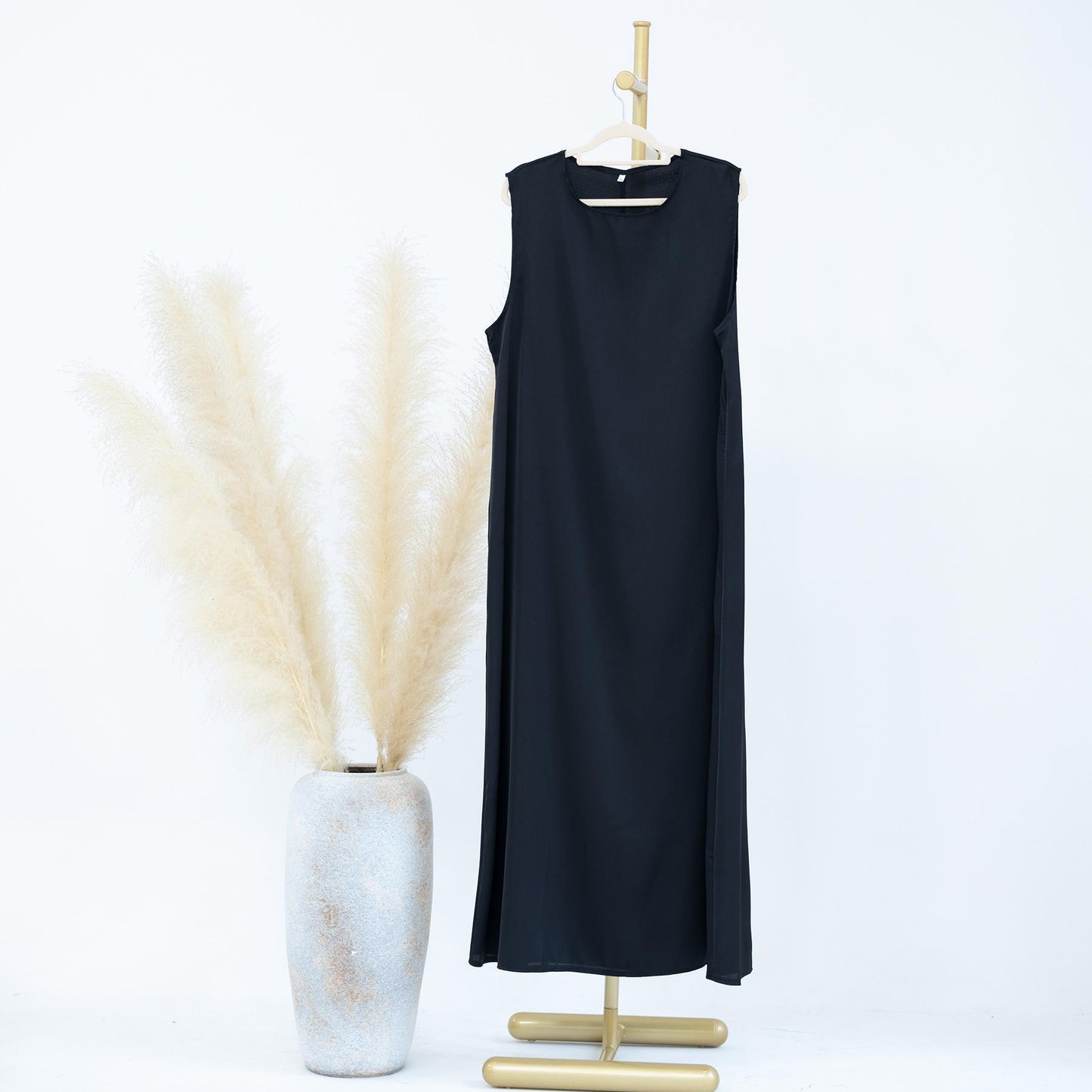 HASASERIES HS1018 Solid Color Bottoming Vest Dress