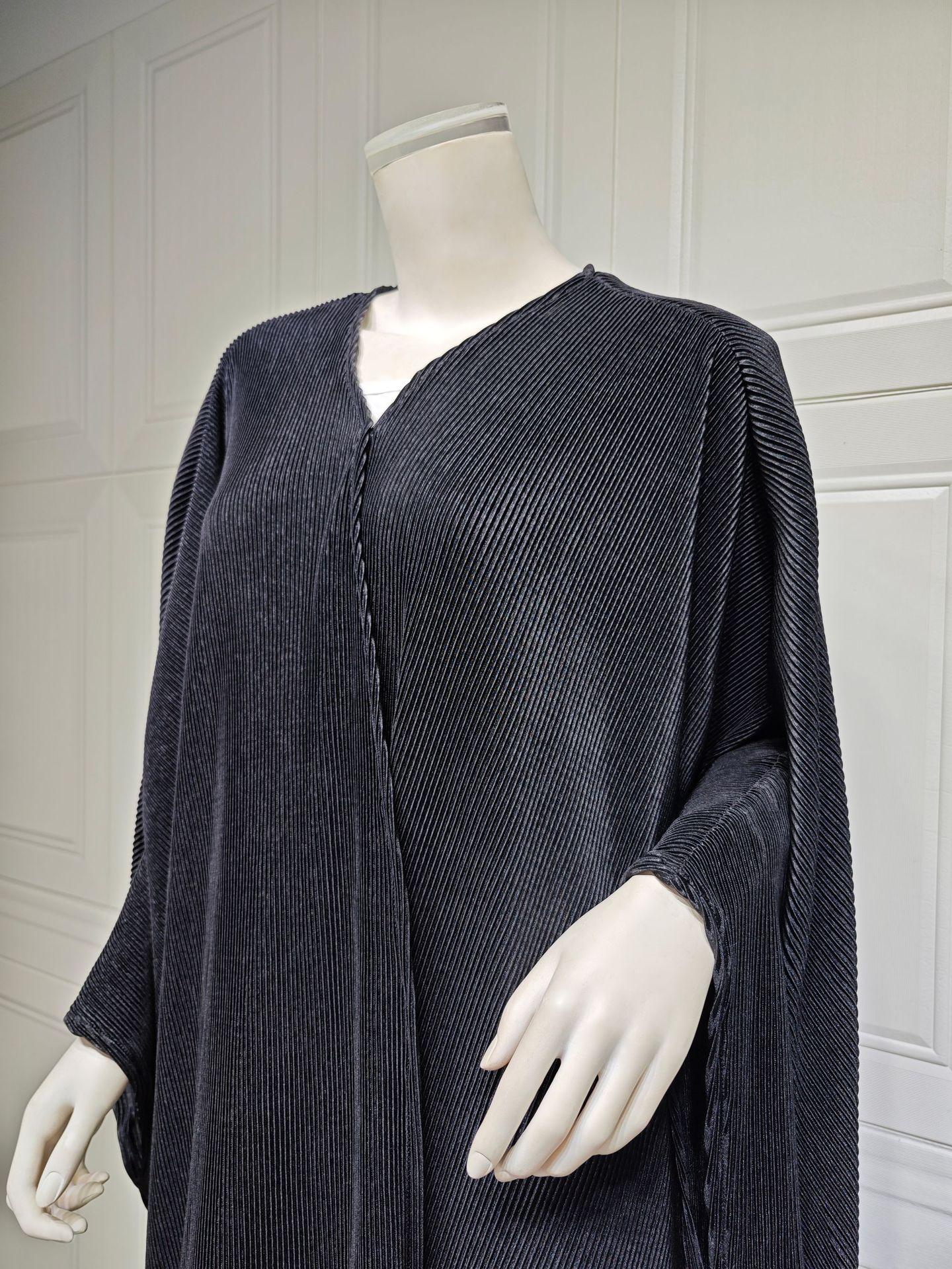 HASASERIES HS1033 Robe Abaya Vêtements d'extérieur