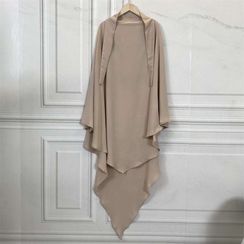 HS0455 Nidha Khimar de couleur unie