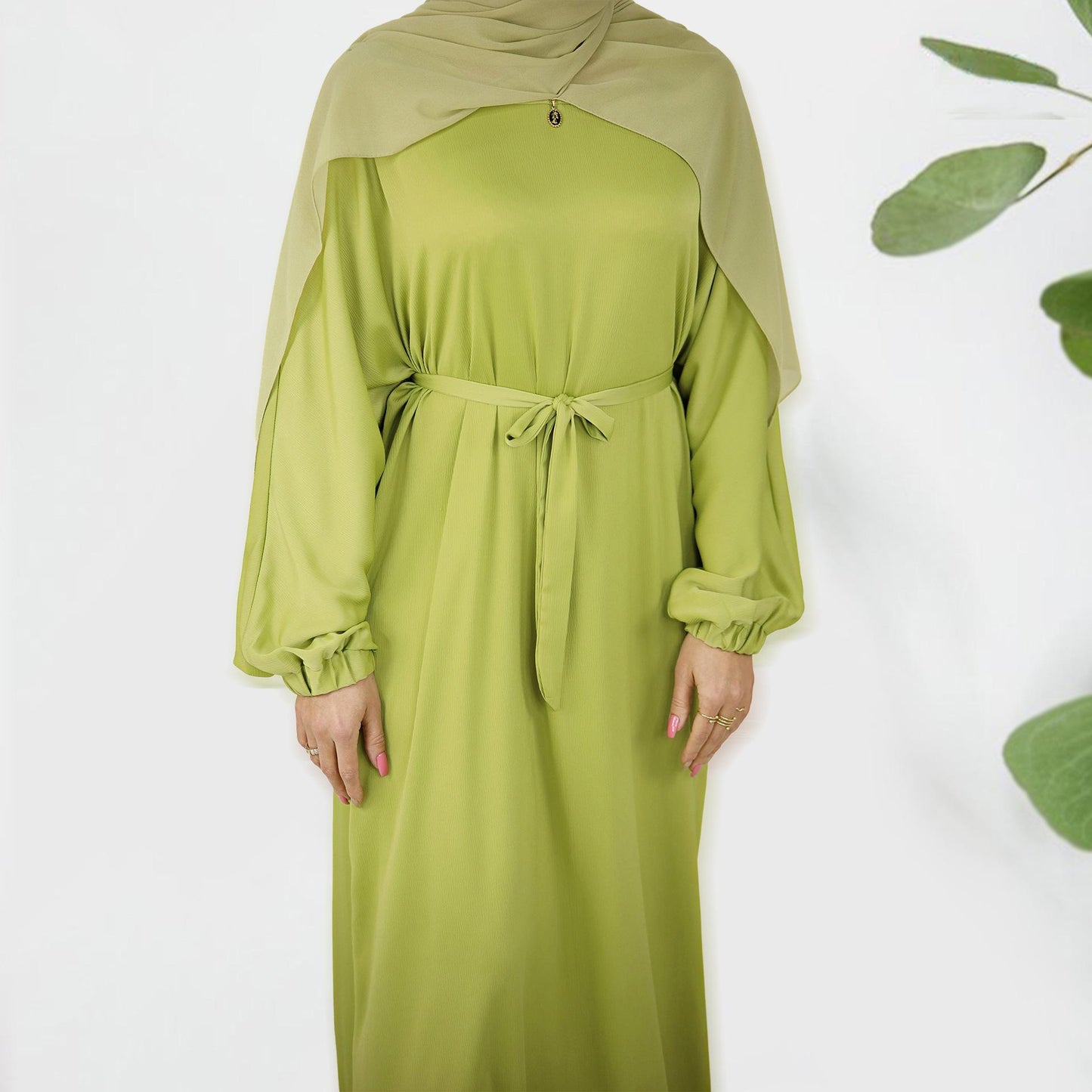 HASASERIES HS0712 Solid Large Multi Color Robe Dress