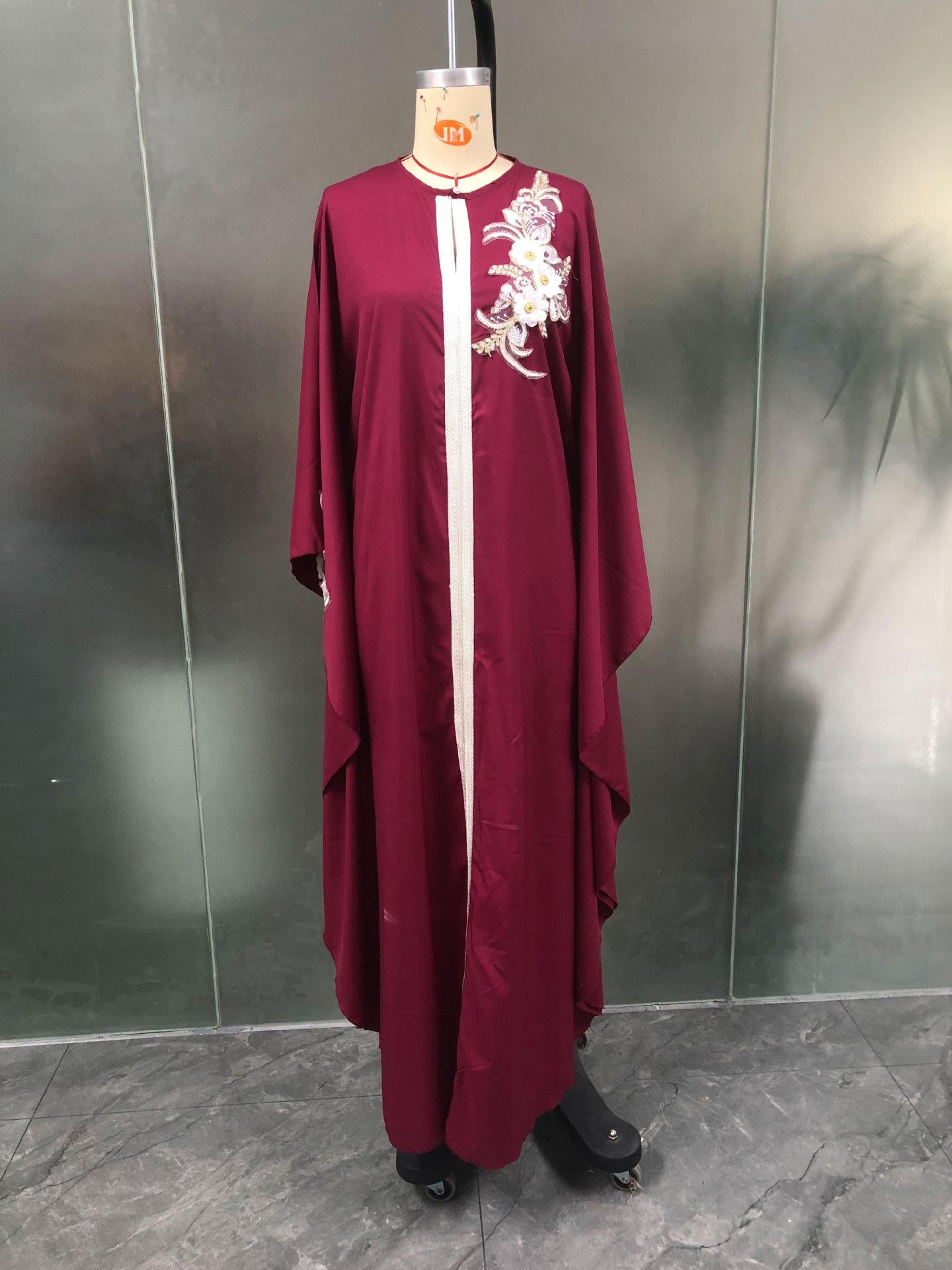 HASASERIES HS1087 New Style Elegant Decal Dress Robe