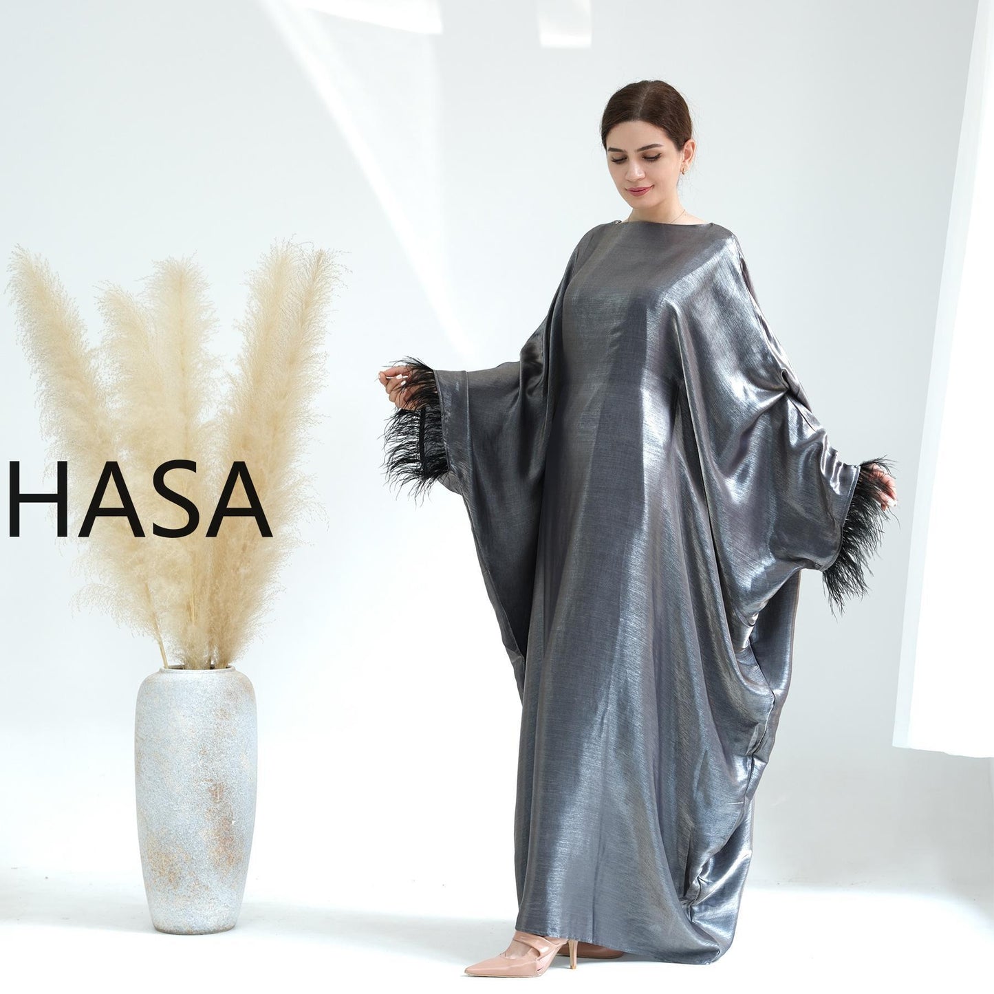 Série Kaftan fluide HASA HS0706 Metallic Elegance