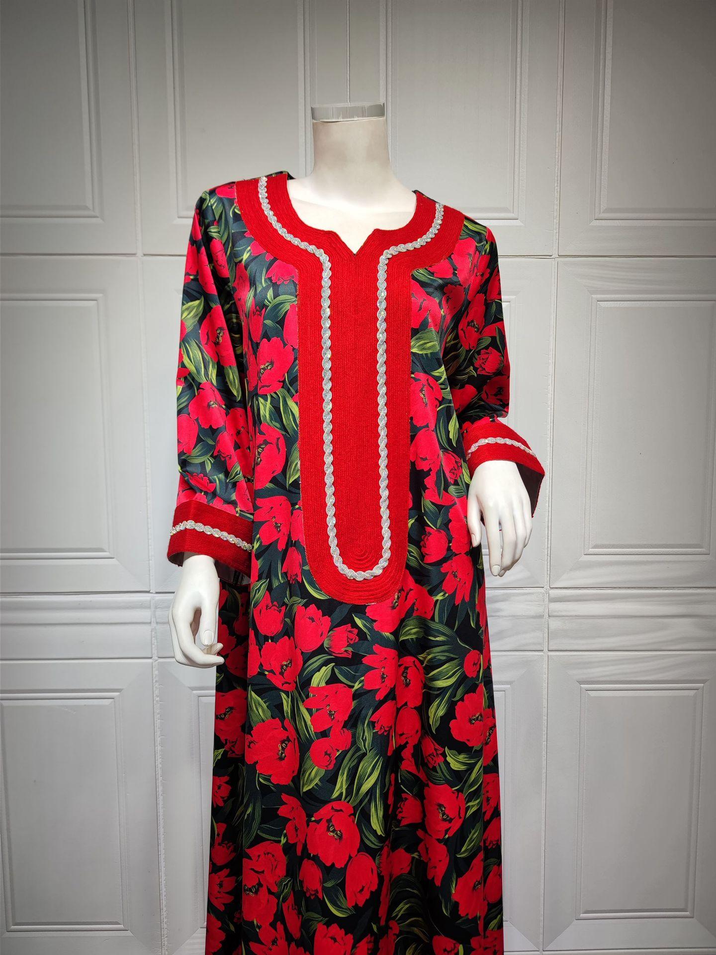 HASASERIES HS1072 Fashion New Product Hot Diamond Printed Dress