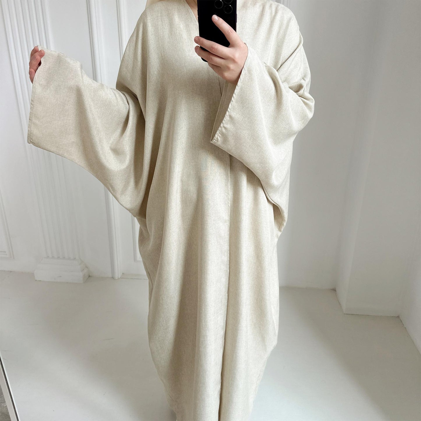 HASASERIES HS0714 Cardigan décontracté de couleur unie grande taille