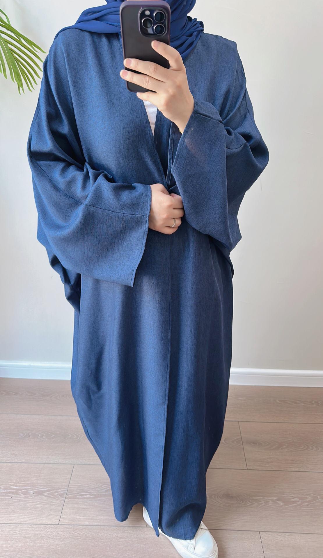HASASERIES HS0714 Cardigan décontracté de couleur unie grande taille