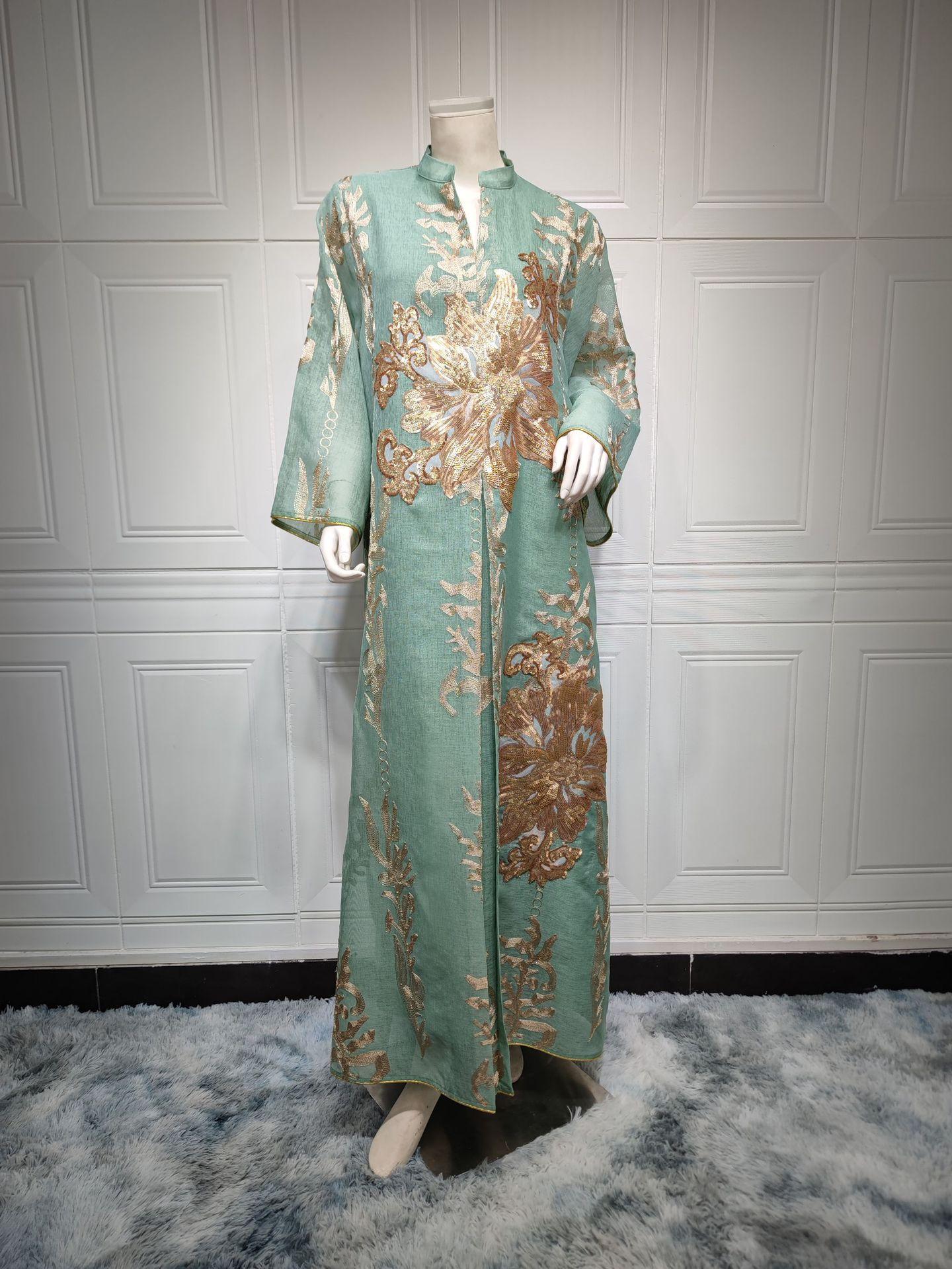 HASASERIES HS0444 Embroidered Muslim Robe